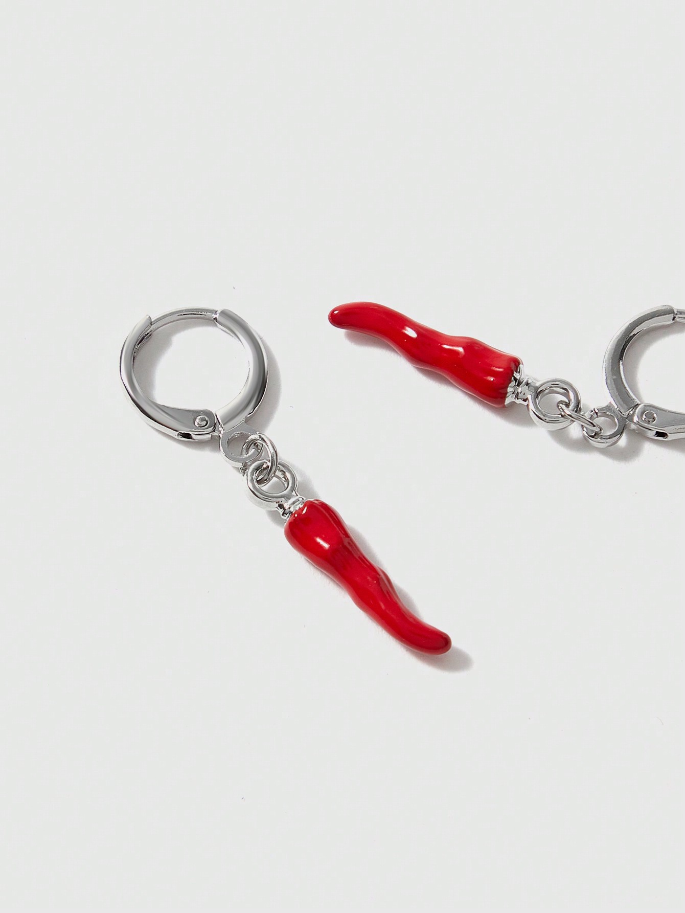 Goth Fashionable And Unique Red Chili Pepper Ear Drop Earrings For Women