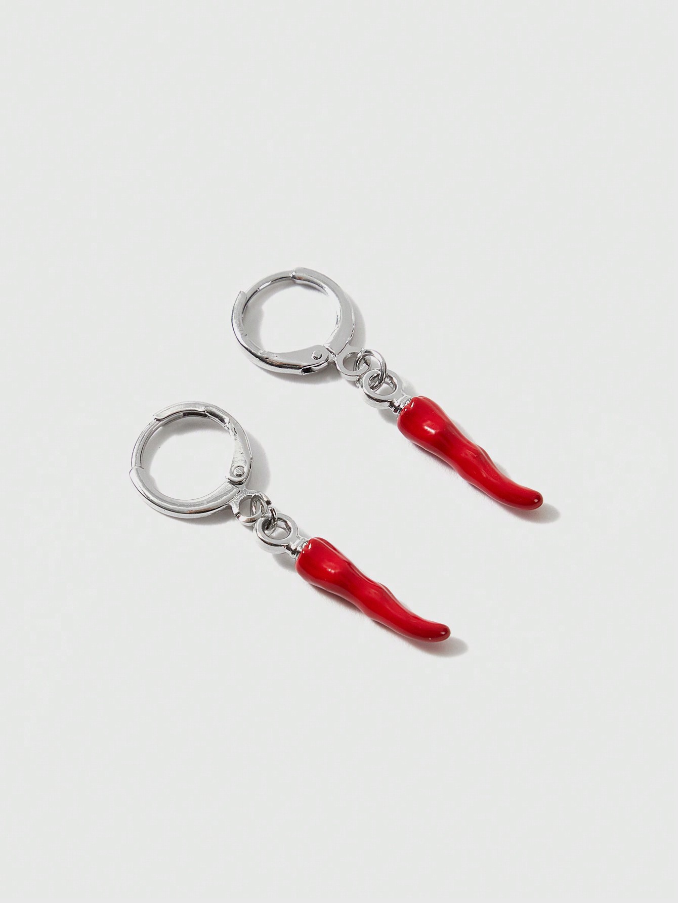 Goth Fashionable And Unique Red Chili Pepper Ear Drop Earrings For Women