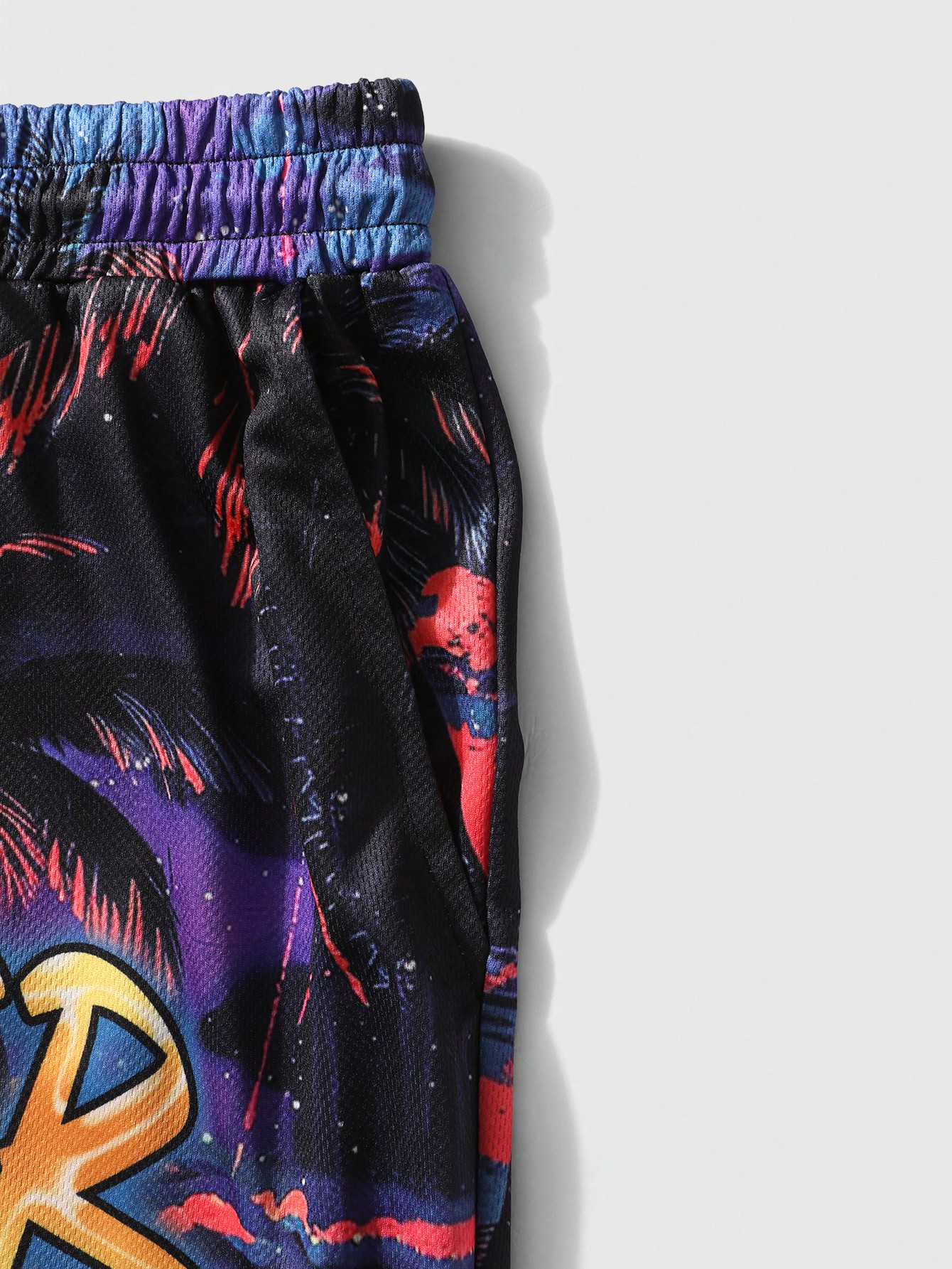 Street Life Men's Summer Beach Scenery Letter Print Shorts