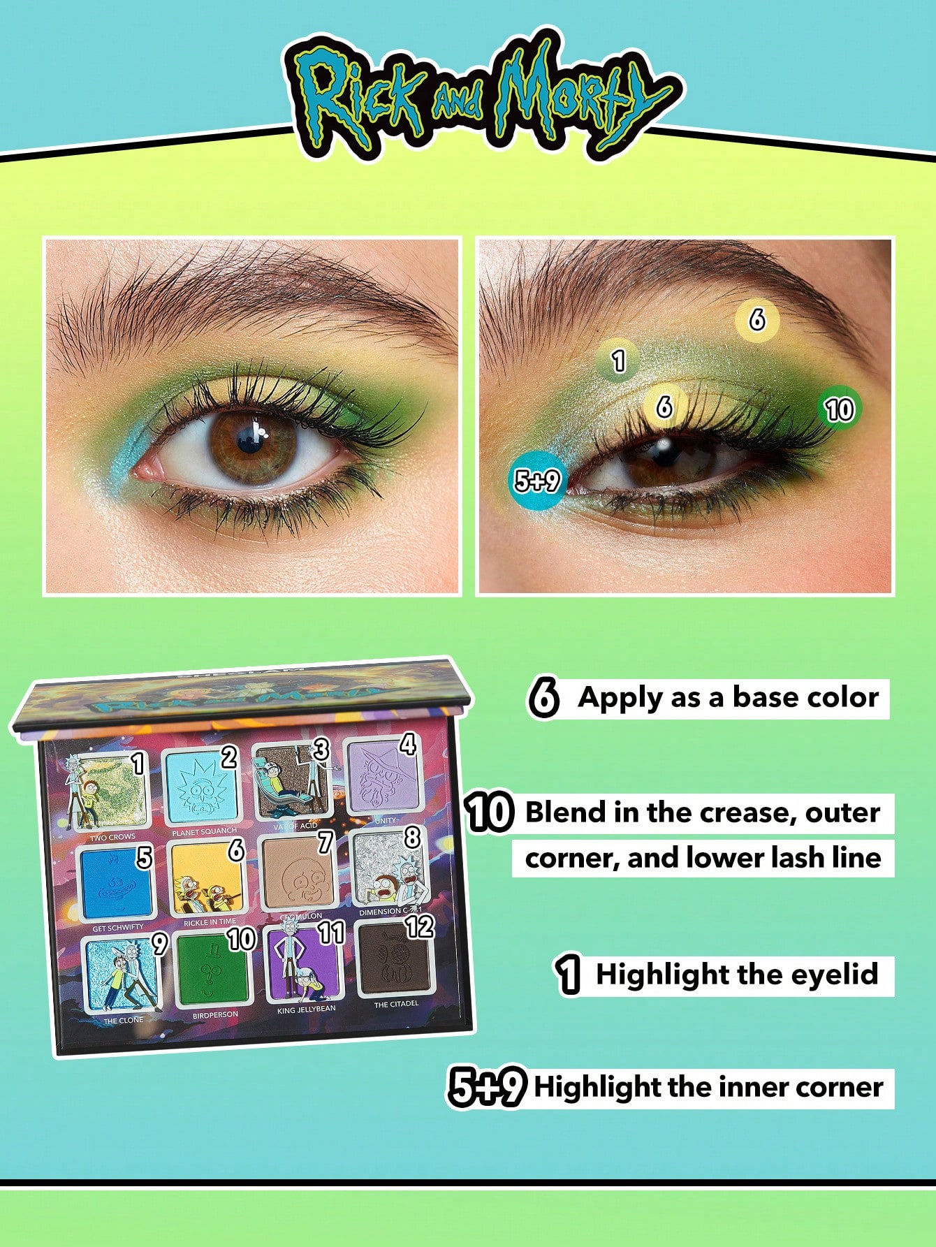 Rick and Morty X SHEGLAM The Meaning(Lessness) Of Life Palette Valentine Day Decor Love Gift Winter Y2K Makeup Party Beach Travel Holiday Deals Camping Outdoors Present Rose Fashion Girl New Year Cosmetic Cosplay Best Trip Festivals Color Fancy Campus School Charm Vibe