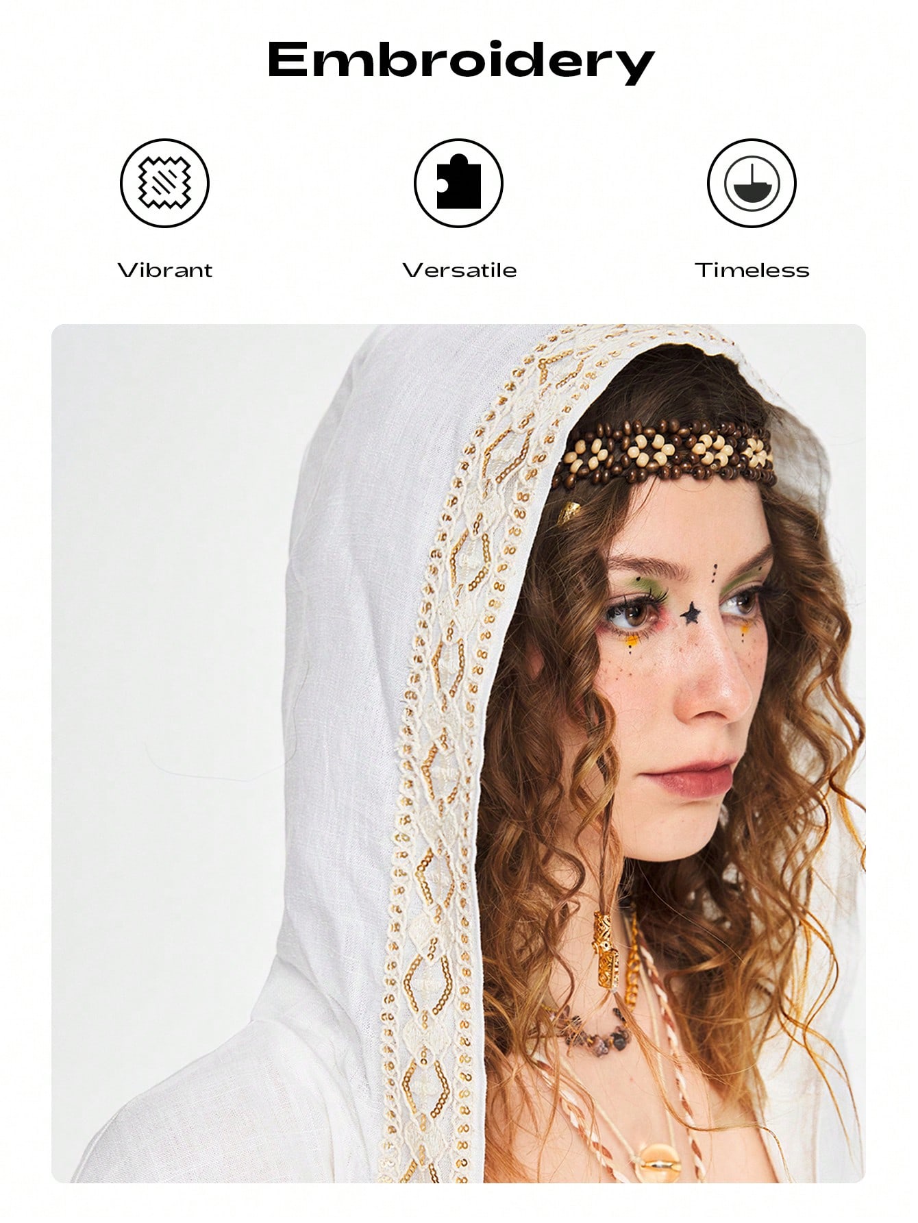 Hippie Bohemian Hippie Style Linen Sun Protection Women Top