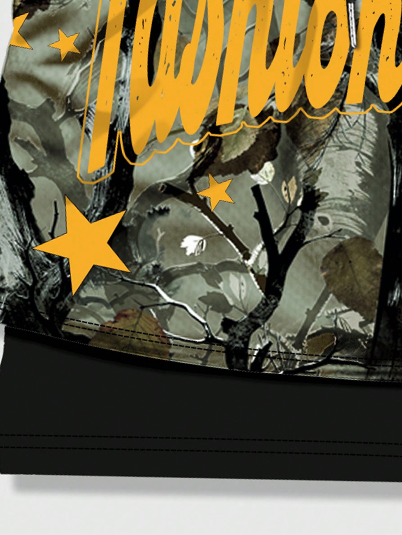 Street Life Men's Tree Branch Camouflage Printed 2-In-1 Breathable Basketball Shorts, Spring And Summer