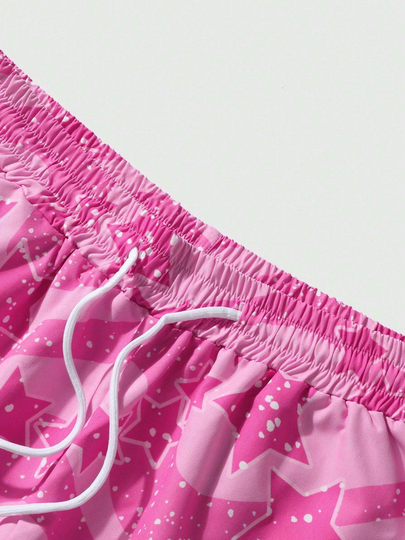 Street Life Men's Star & Slogan Printed Woven Shorts, Suitable For Everyday Spring And Summer