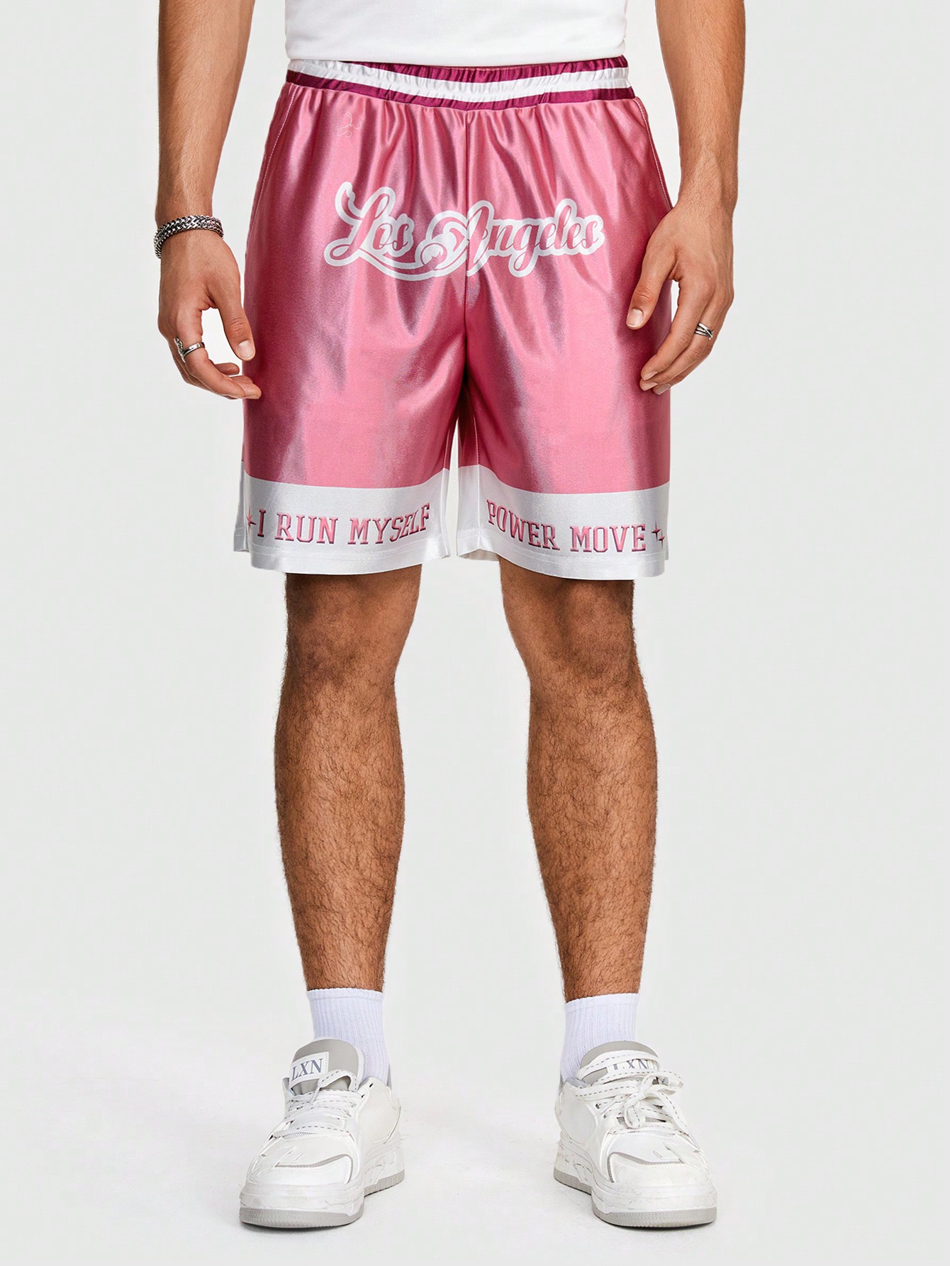 Street Life Men's Shiny Sports Boxing Shorts, Summer
