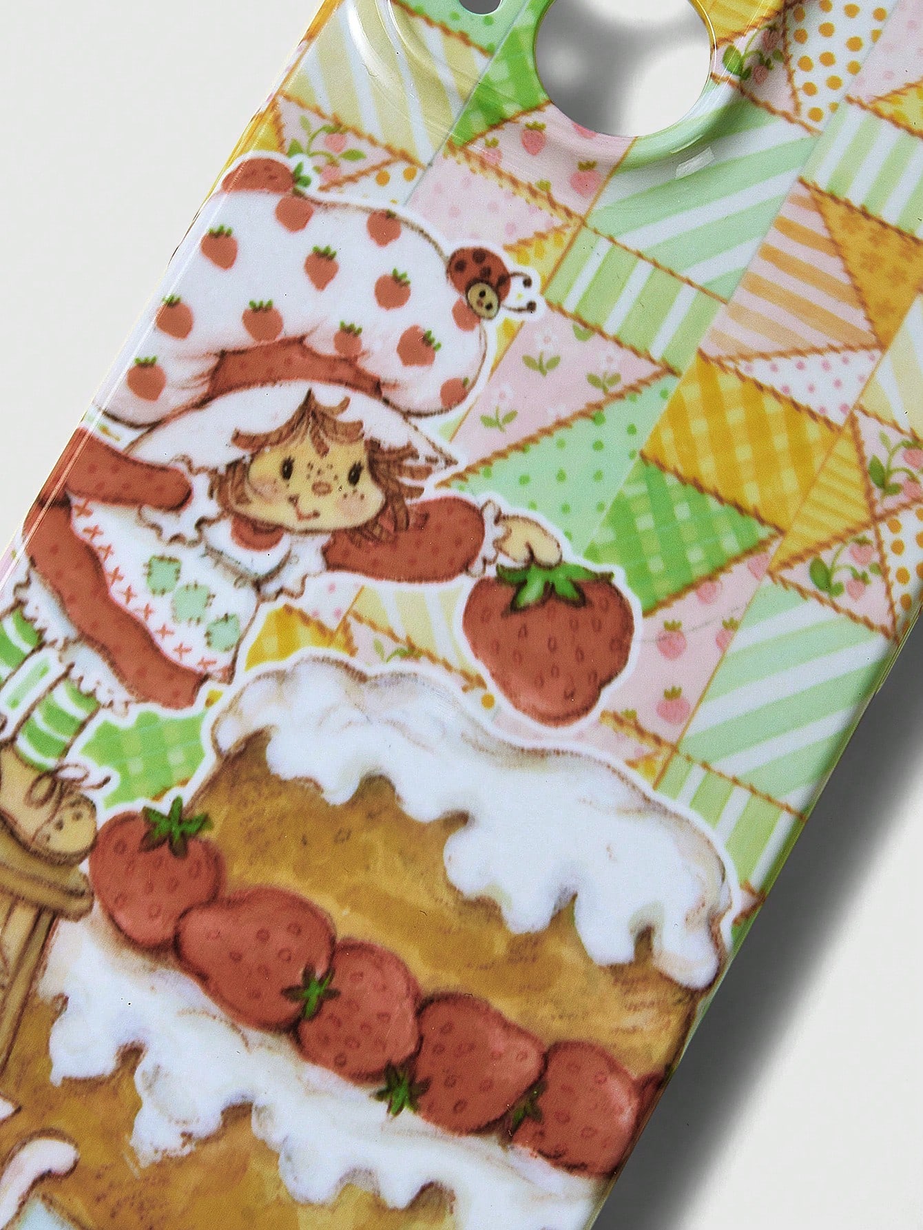Cute Cartoon Strawberry Printed Full Covered Phone Case Compatible With Iphone