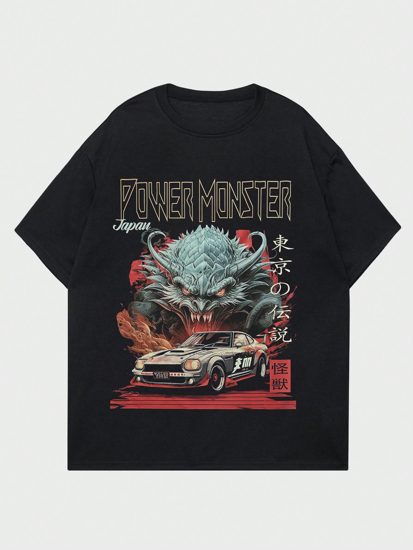 Street Life Men's Printed Short Sleeve Round Neck T-Shirt, Suitable For Daily Wear In Spring And Summer, School