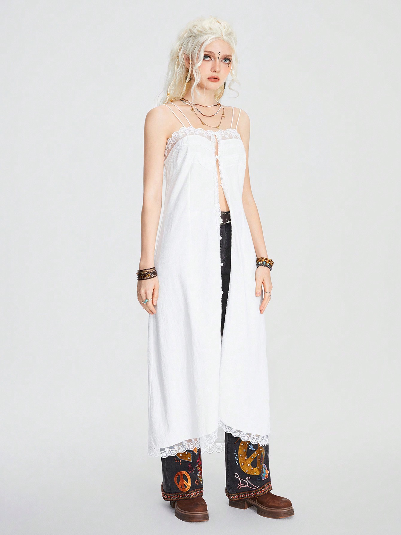 Hippie Women Bohemian Style Long Dress For Beach Vacation