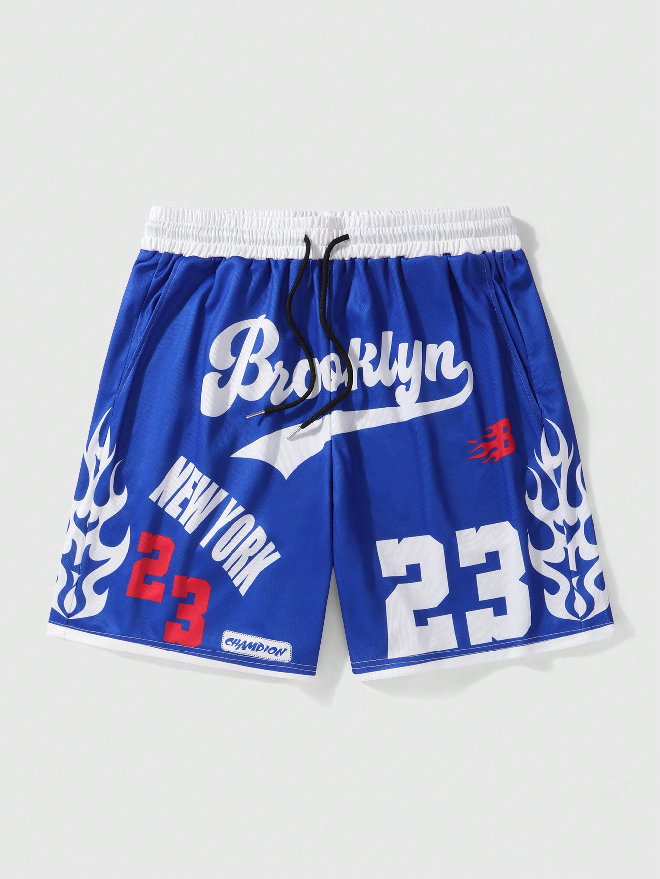 Men's Retro Painting Casual Shorts, Suitable For Summer