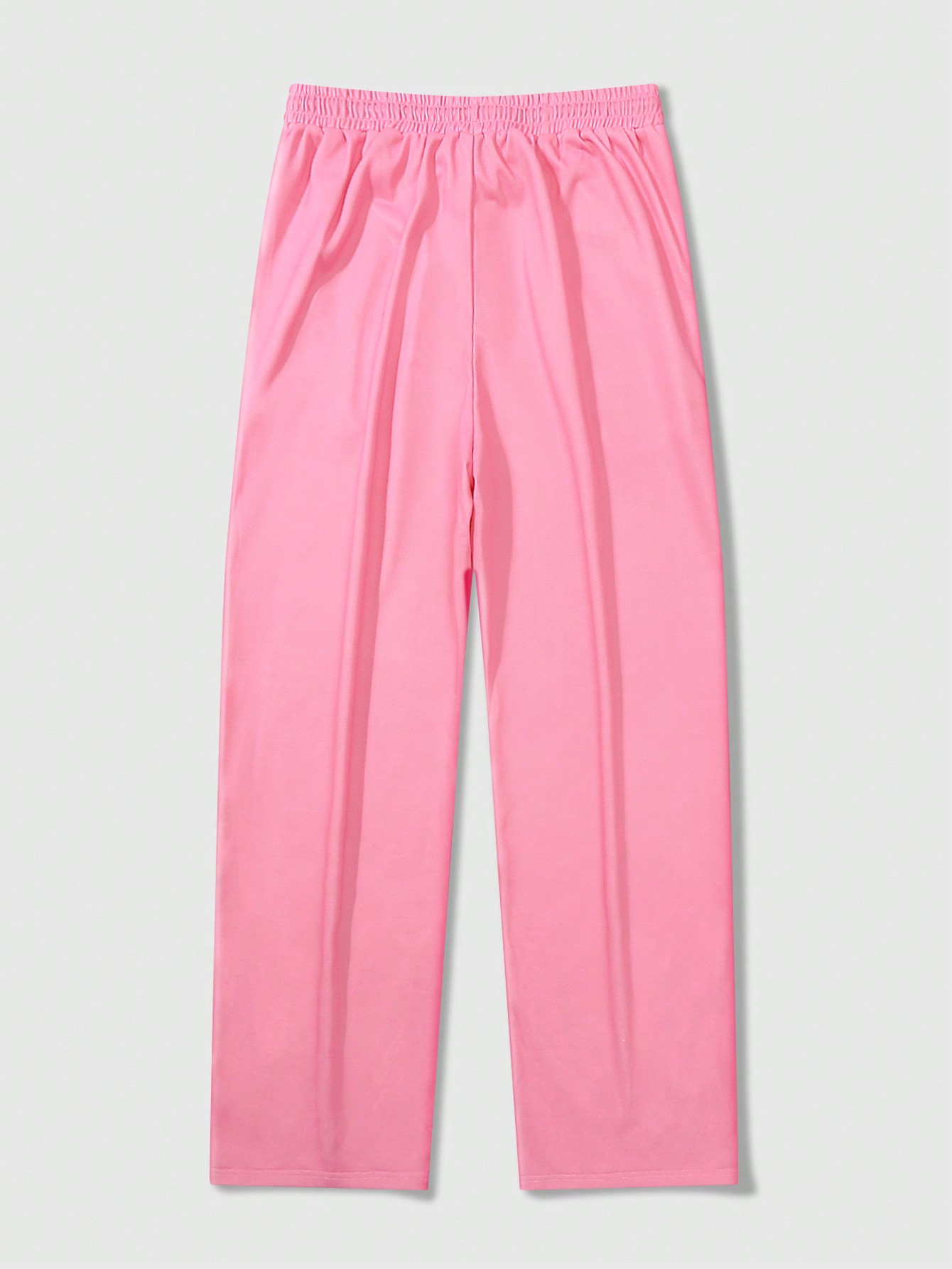 ROMWE Avant Men Star & Slogan Print Drawstring Waist Sweatpants, School