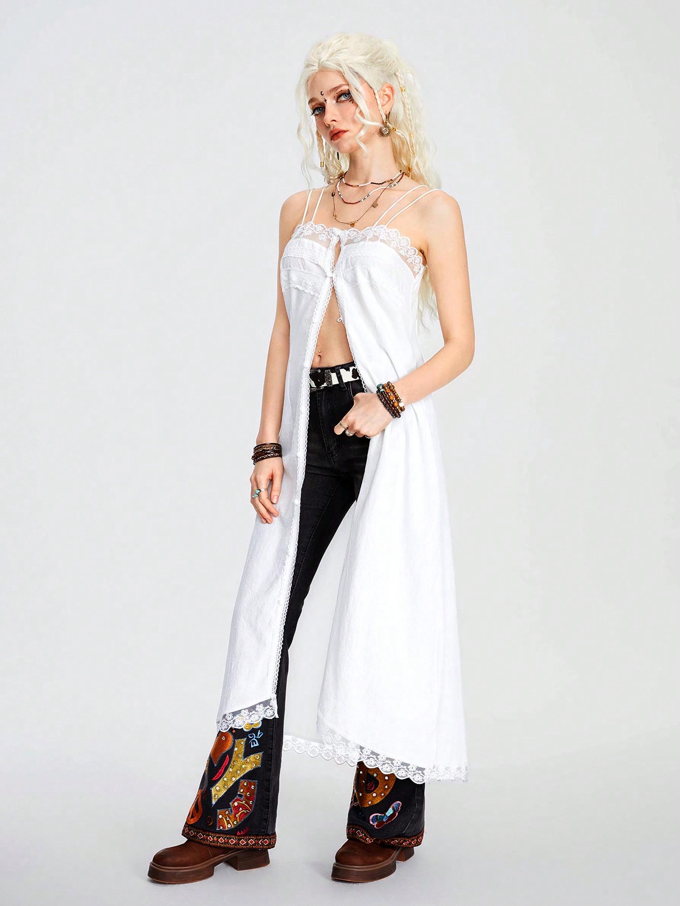 Hippie Women Bohemian Style Long Dress For Beach Vacation