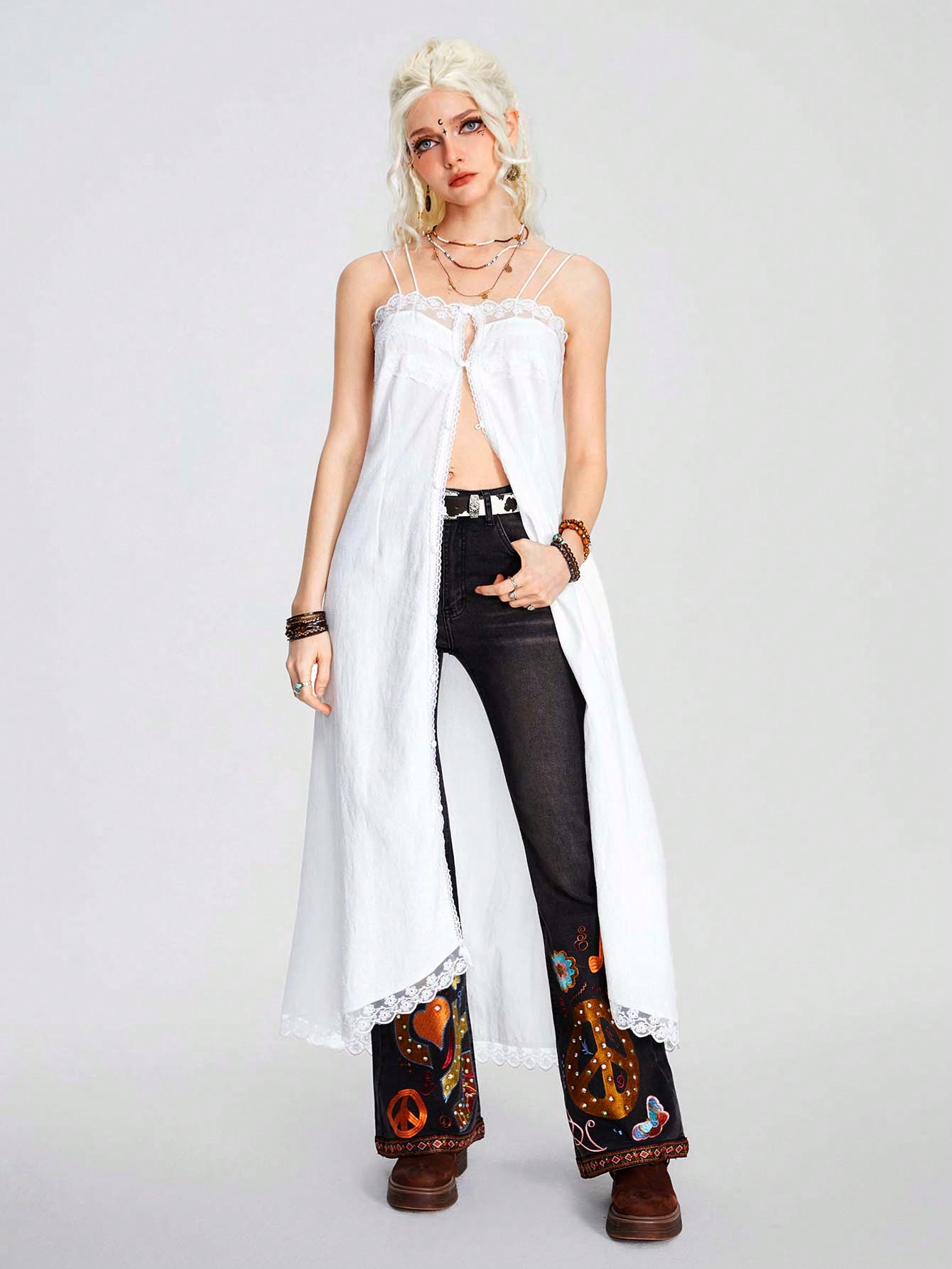 Hippie Women Bohemian Style Long Dress For Beach Vacation