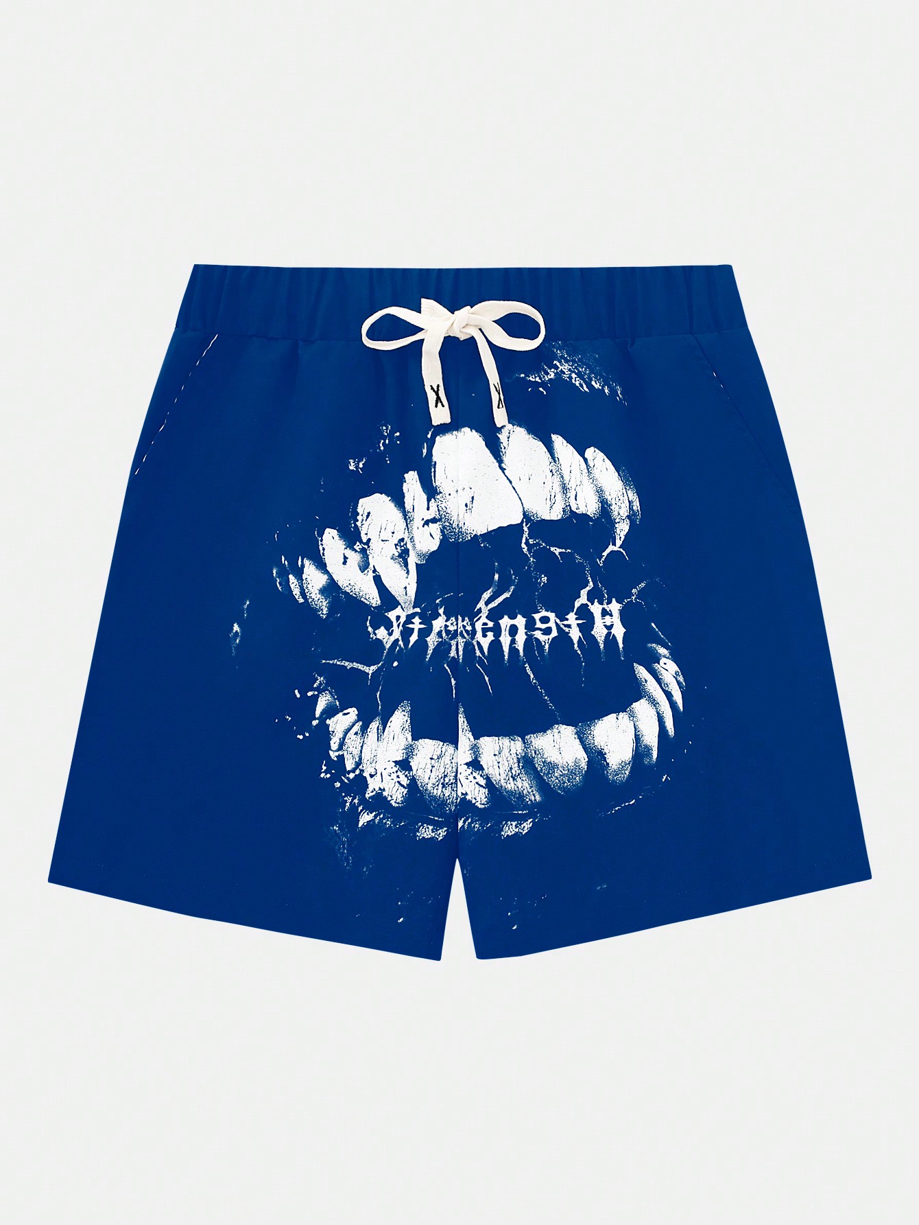 Goth Men's Drawstring Waist Gothic Print Shorts Suitable For Spring And Summer Daily Leisure, School