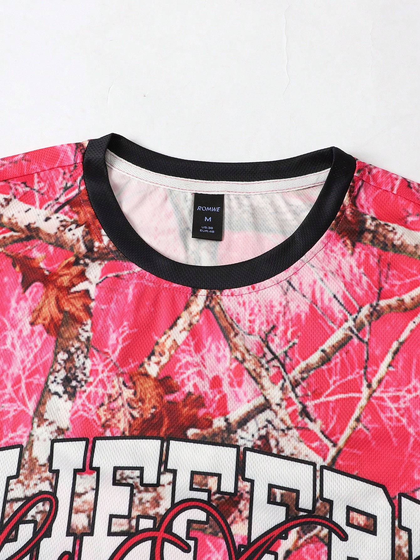 Street Life Men's Summer Fashion Dead Tree Branch Printed T-Shirt Shorts Set, School