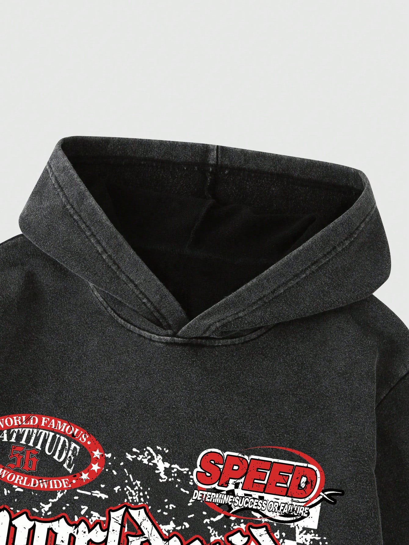 Street Life Men's Letter Print Casual Hoodie Sweatshirt, Autumn & Winter