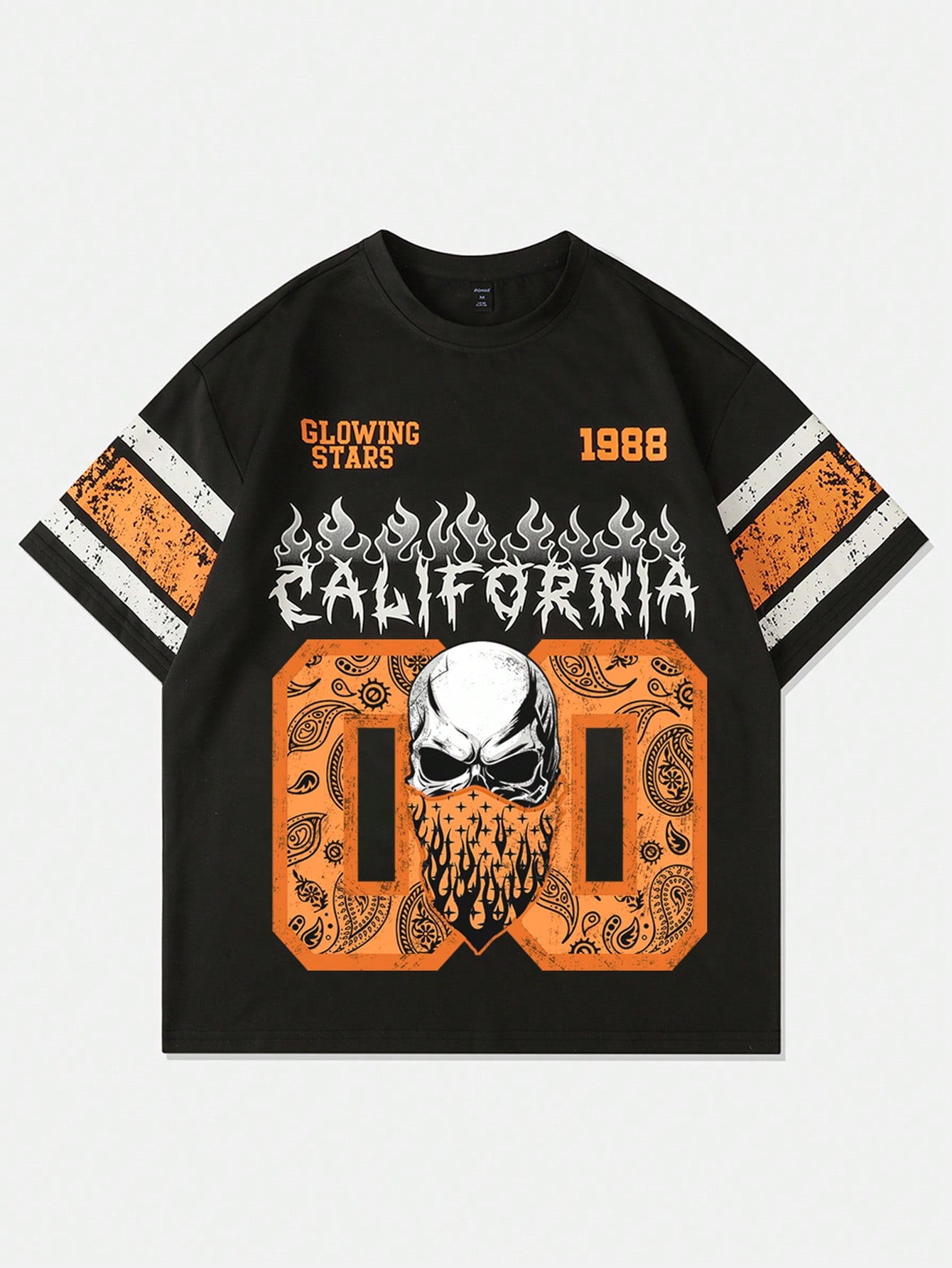 Street Life Men's Numeric Print Short Sleeve T-Shirt Sports Jersey