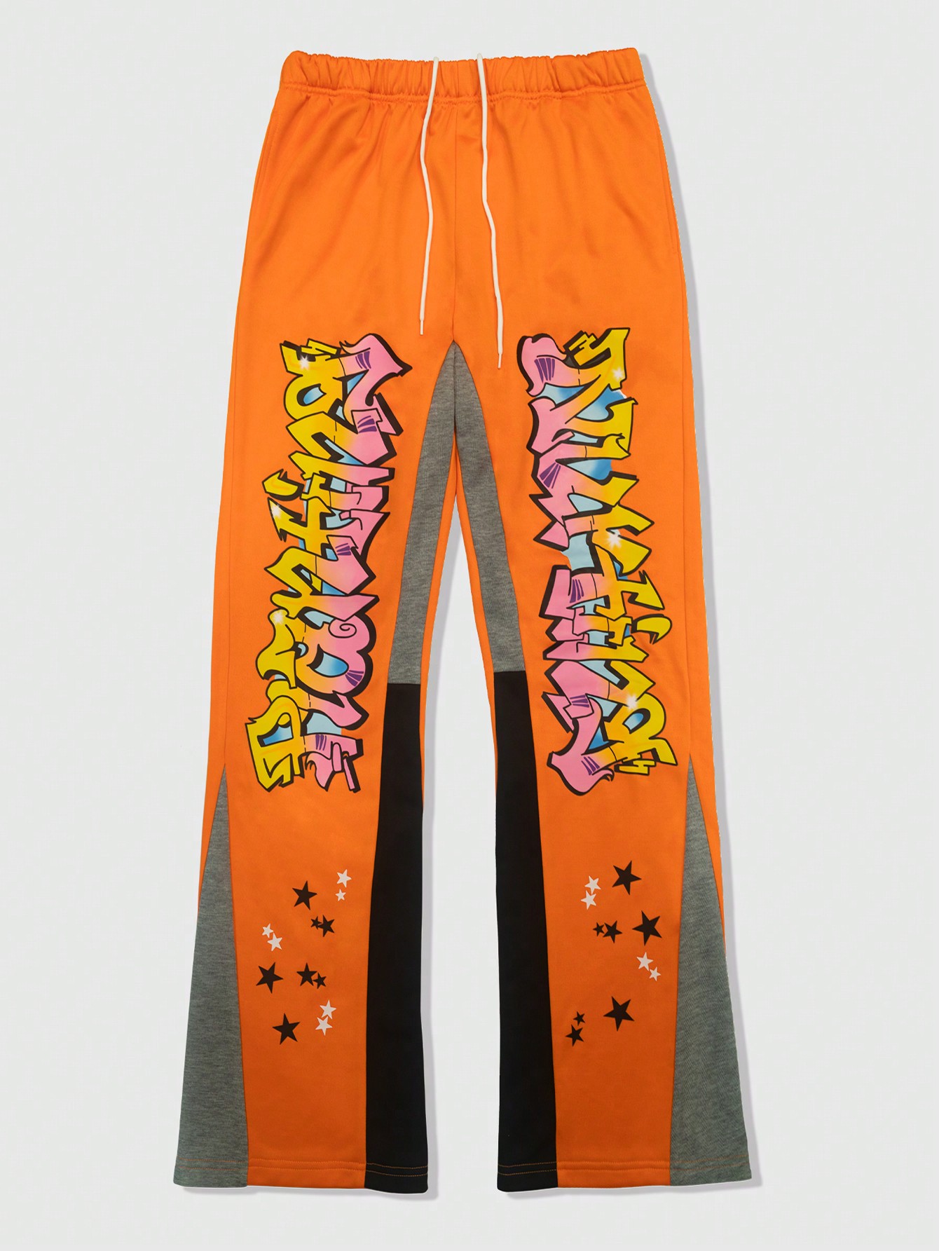 Street Life Men's Patchwork Micro Flare Jogger Pants
