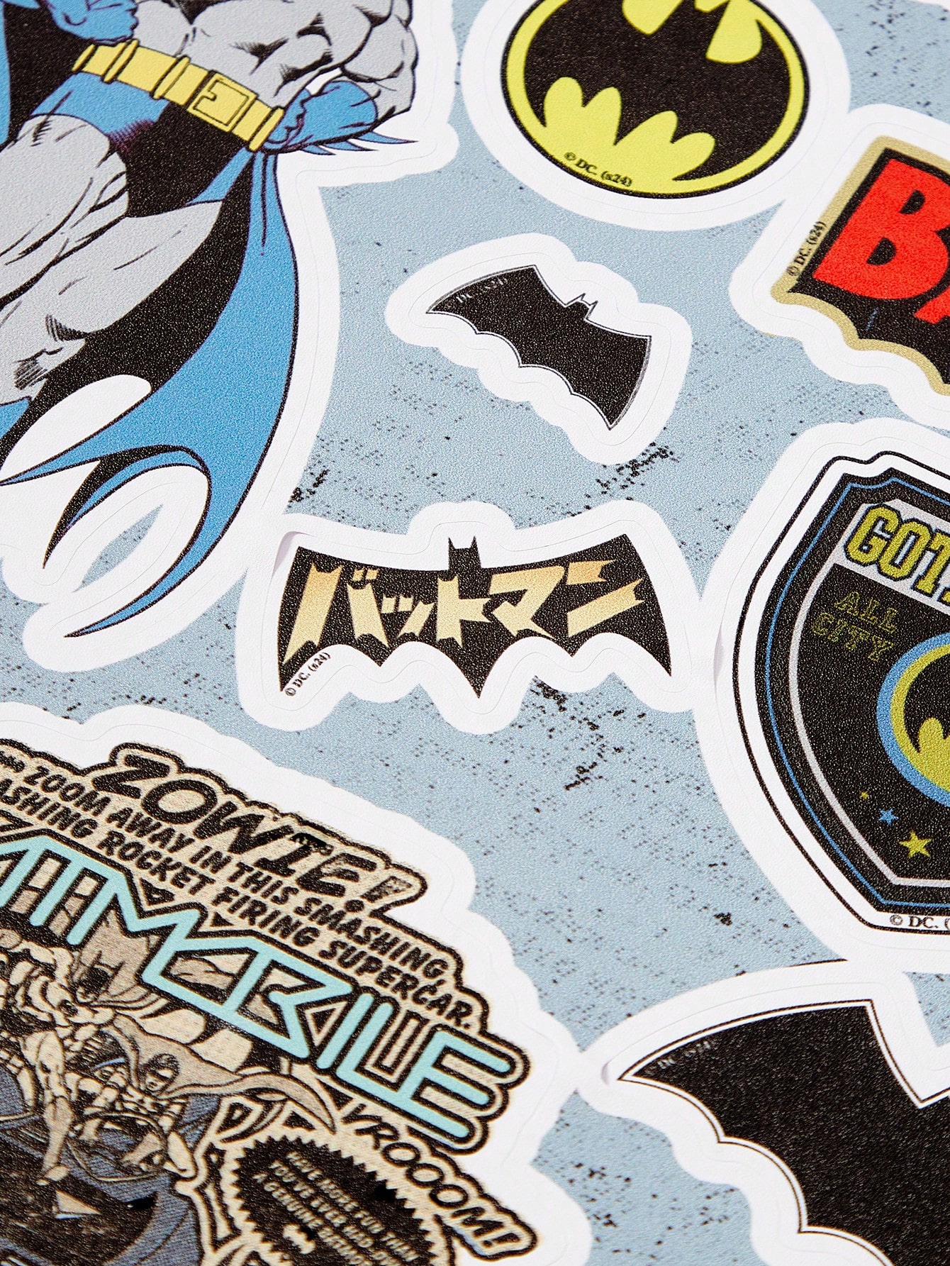 Batman X ROMWE Cartoon Characters & Letter Pattern Wall Decals,Renovation Stickers Peel Wall Panels,Wall Paper, Spring Decoration Items Refresh Your Home