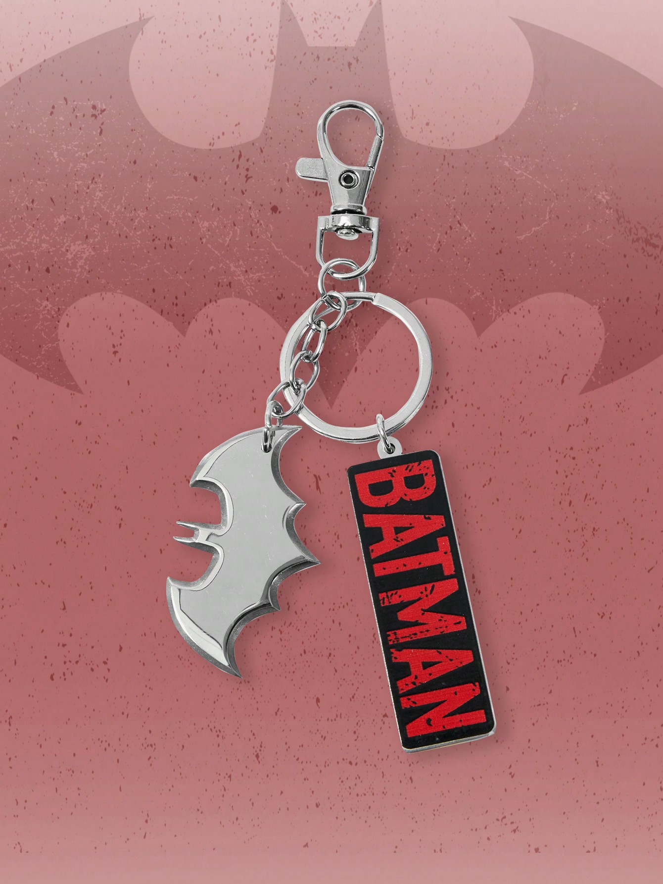 Batman X ROMWE Bat Logo And Letter Graphic Keychain