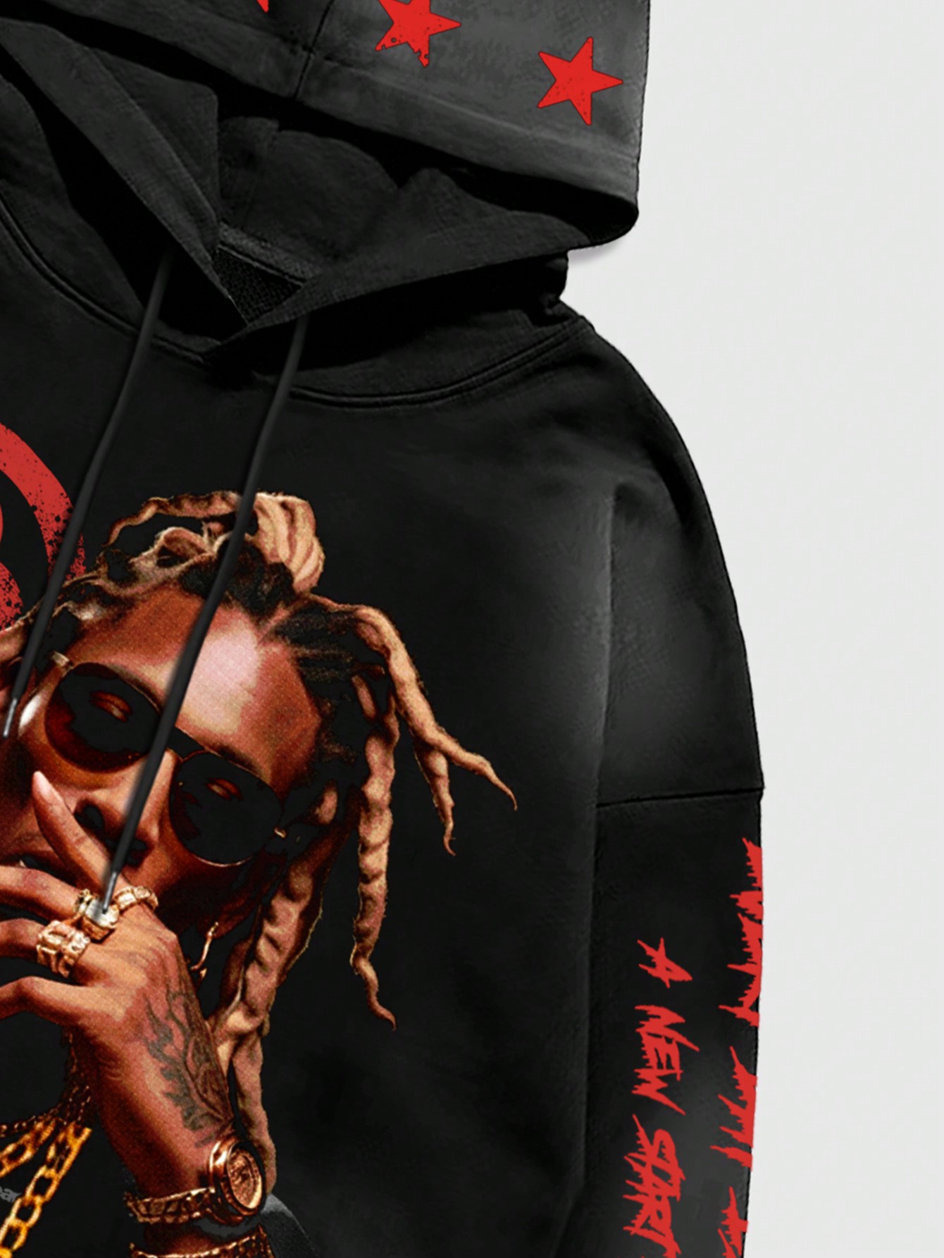 Street Life Men's Drawstring Fashion Long Sleeve Casual Hooded Sweatshirt, Printed Tie Dye Pattern, Spring/Summer