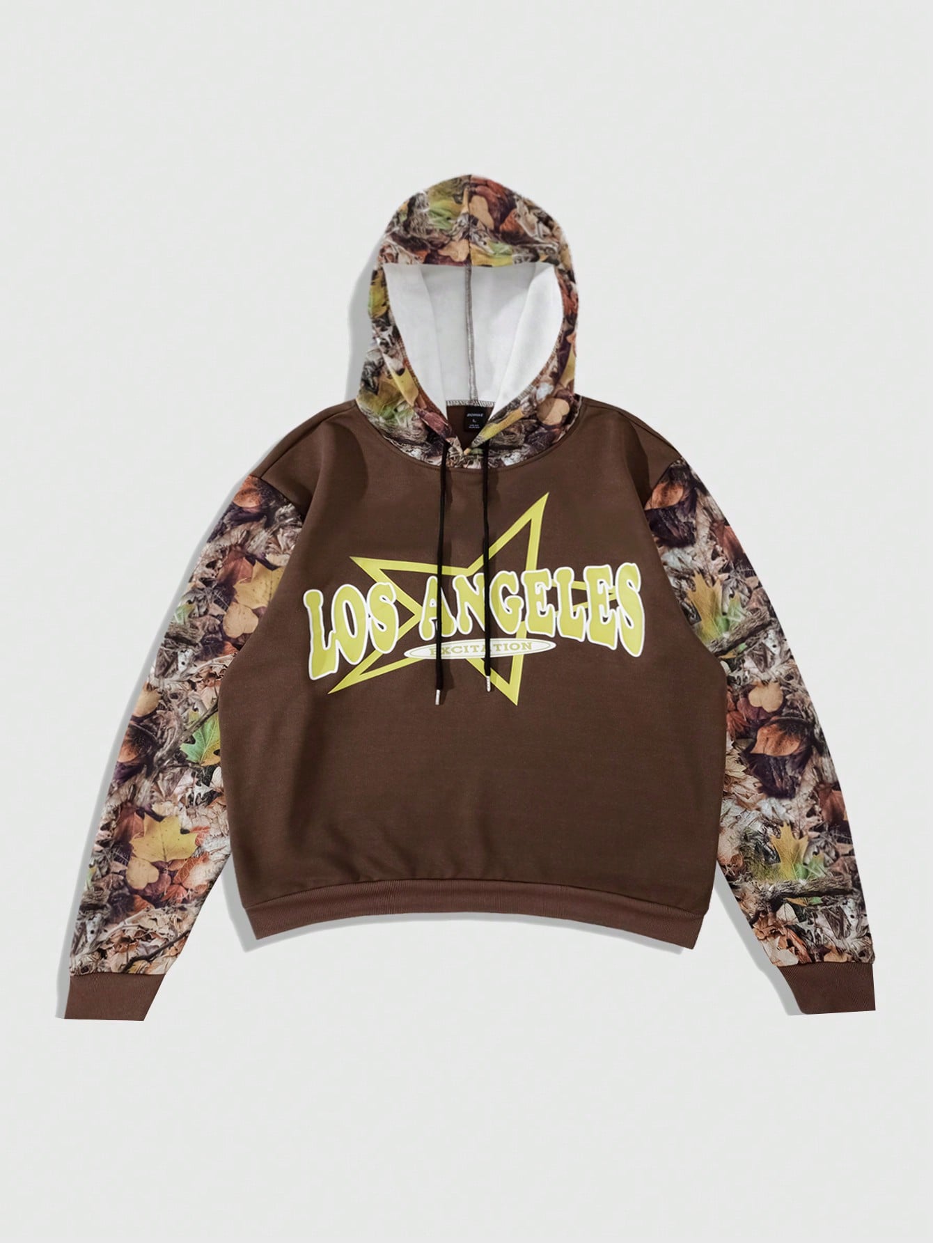 Street Life Men's Simple Printed Hooded Long Sleeve Sweatshirt
