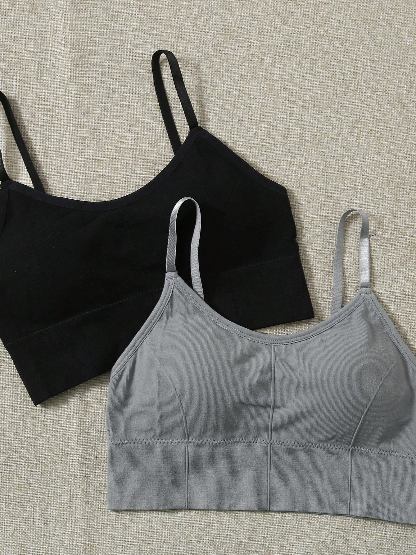3pcs Medium Support  Solid Sports Bra