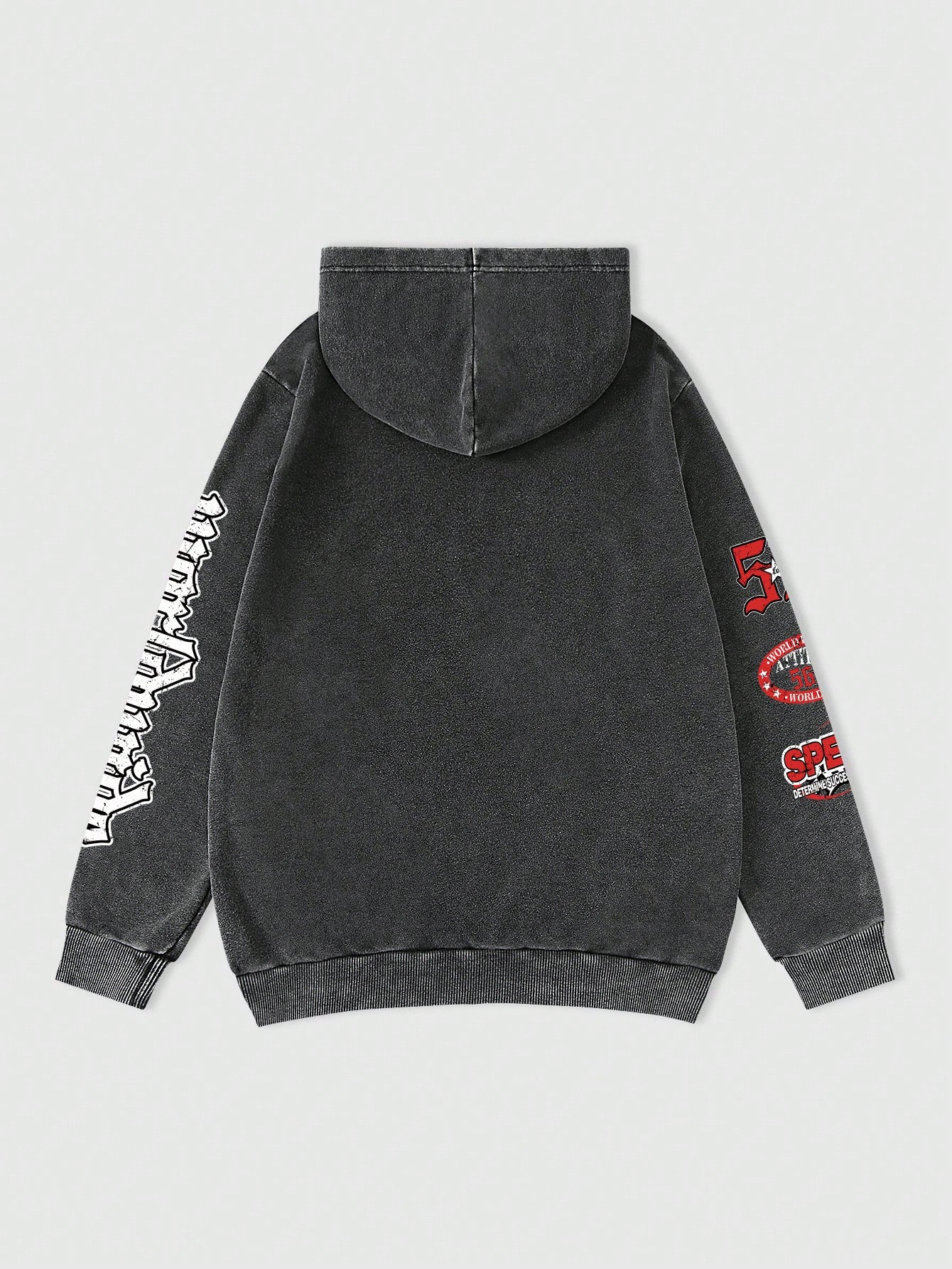 Street Life Men's Letter Print Casual Hoodie Sweatshirt, Autumn & Winter