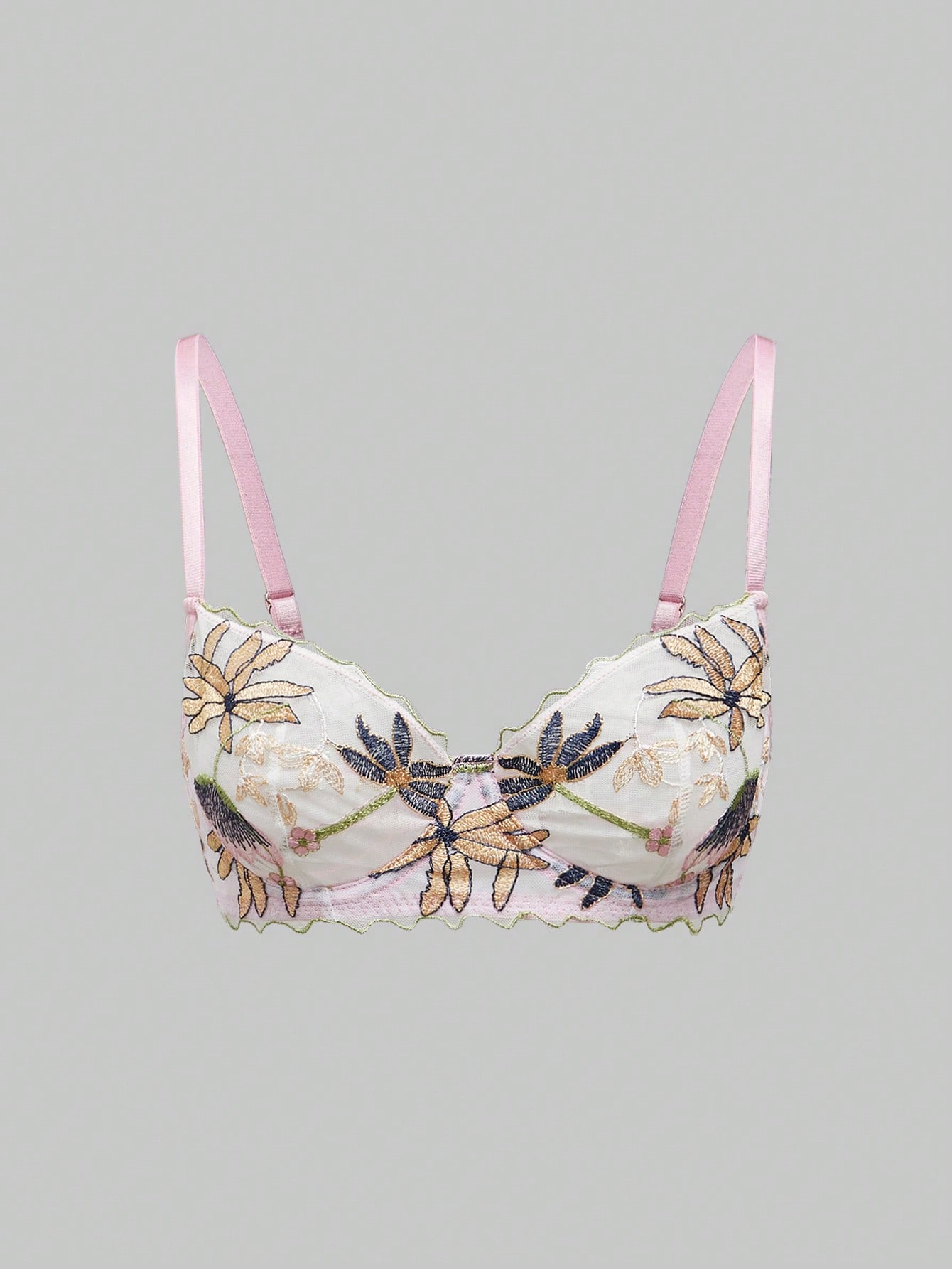 Fairycore Women's Embroidered Sexy Lingerie Set