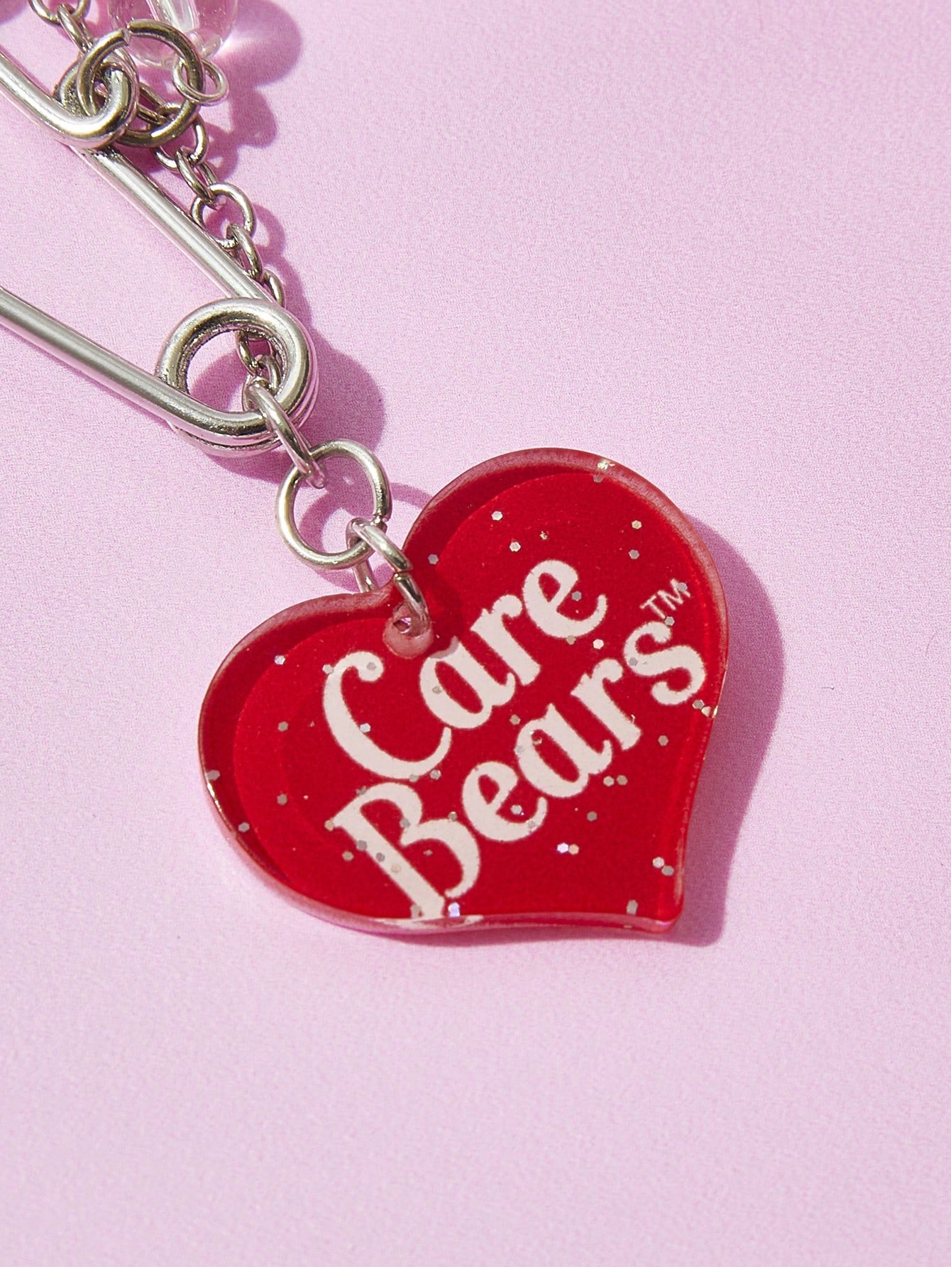 ROMWE X Care Bears 1pc Cute Heart, Rainbow, Star Decoration Brooch For Women, Valentines