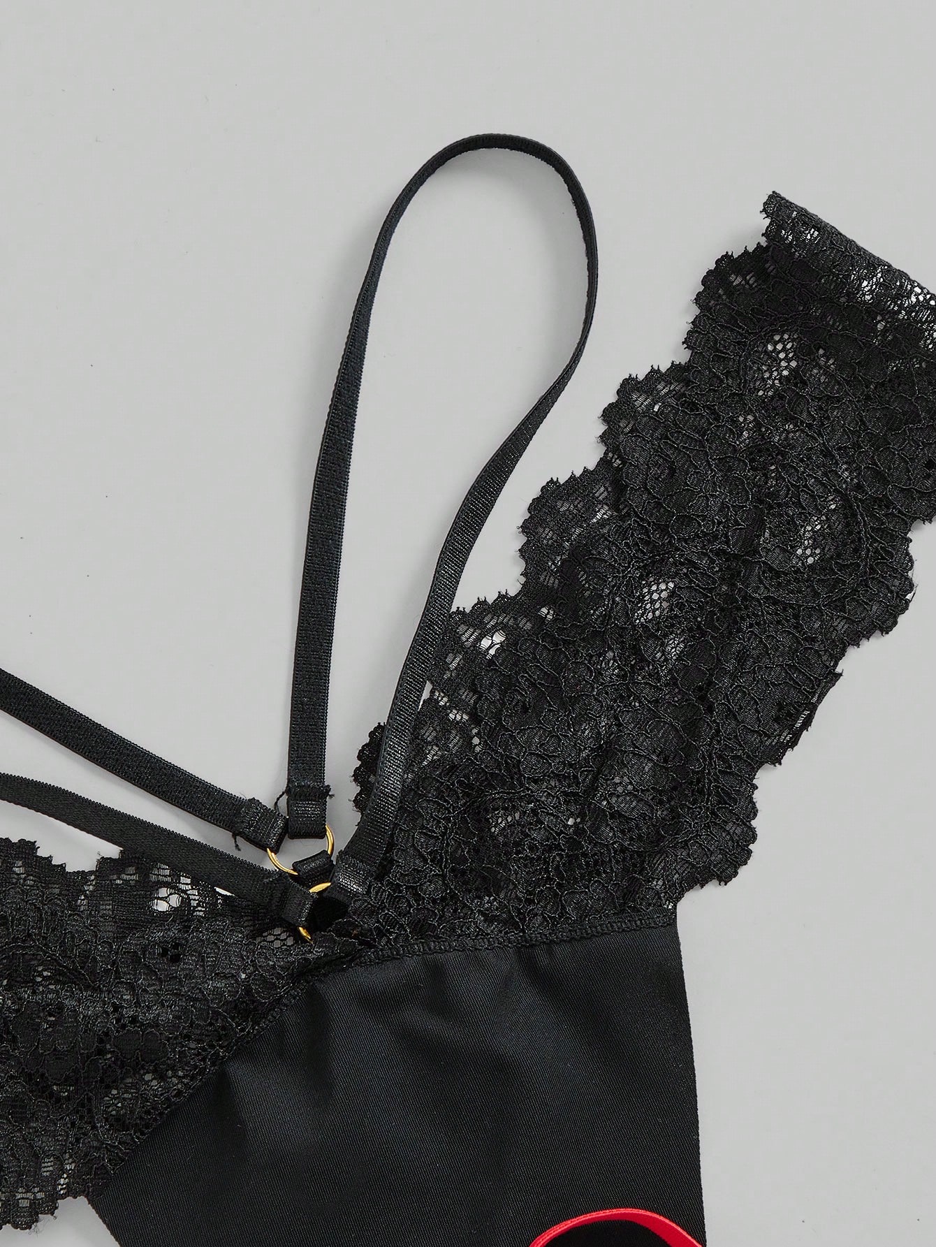 4pcs/Set Women Lace Trim Seamless G-String Panties
