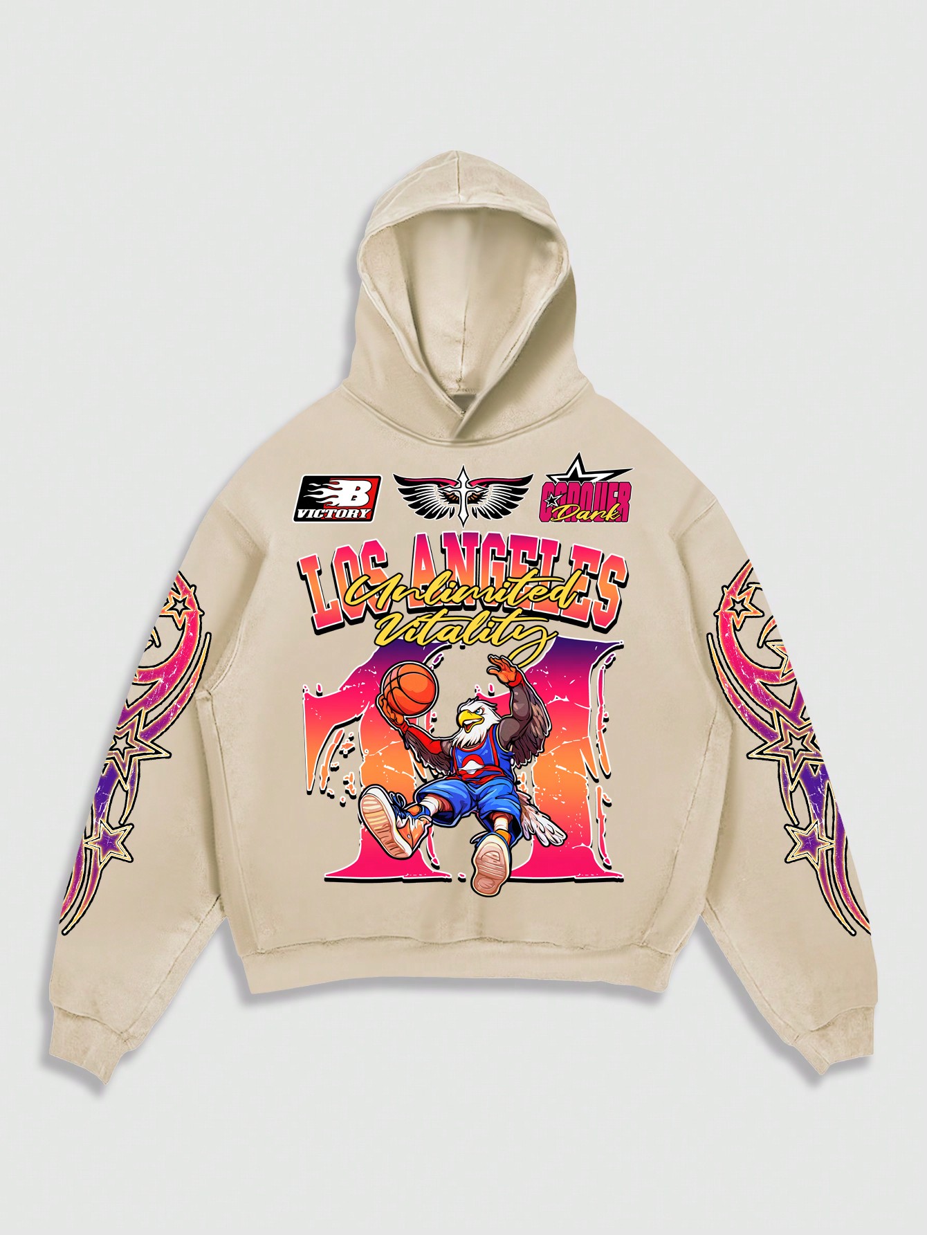 Street Life Men's Colorful Printed Hoodie Sweatshirt