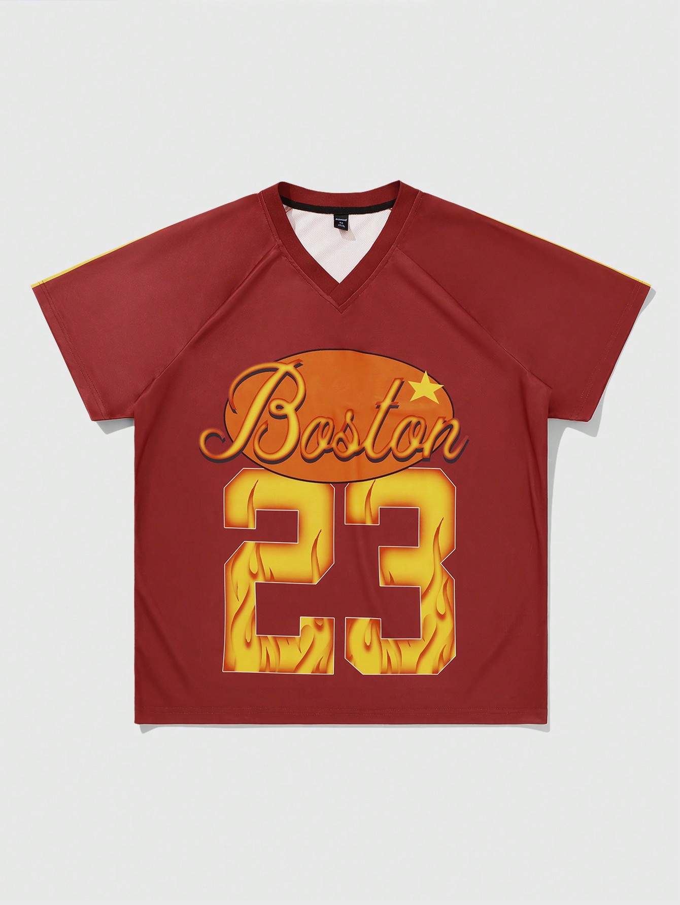 Street Life Men's Casual Short Sleeve T-Shirt With Football & Slogan Prints