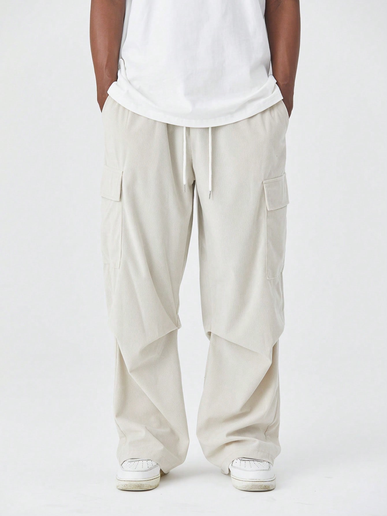 Street Life Men's Drawstring Daily Casual Solid Color Simple Fashion Trend Wear Trousers