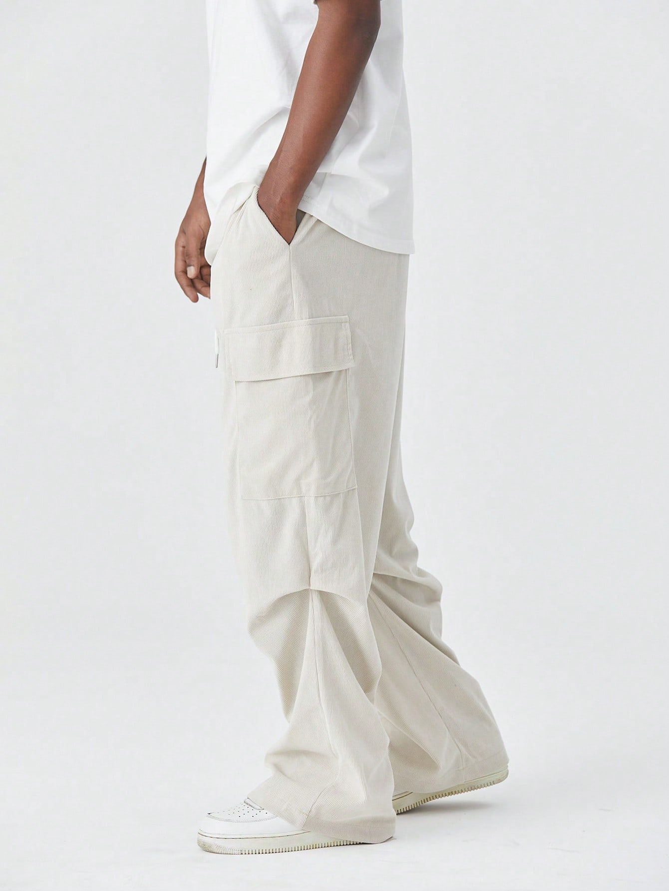 Street Life Men's Drawstring Daily Casual Solid Color Simple Fashion Trend Wear Trousers