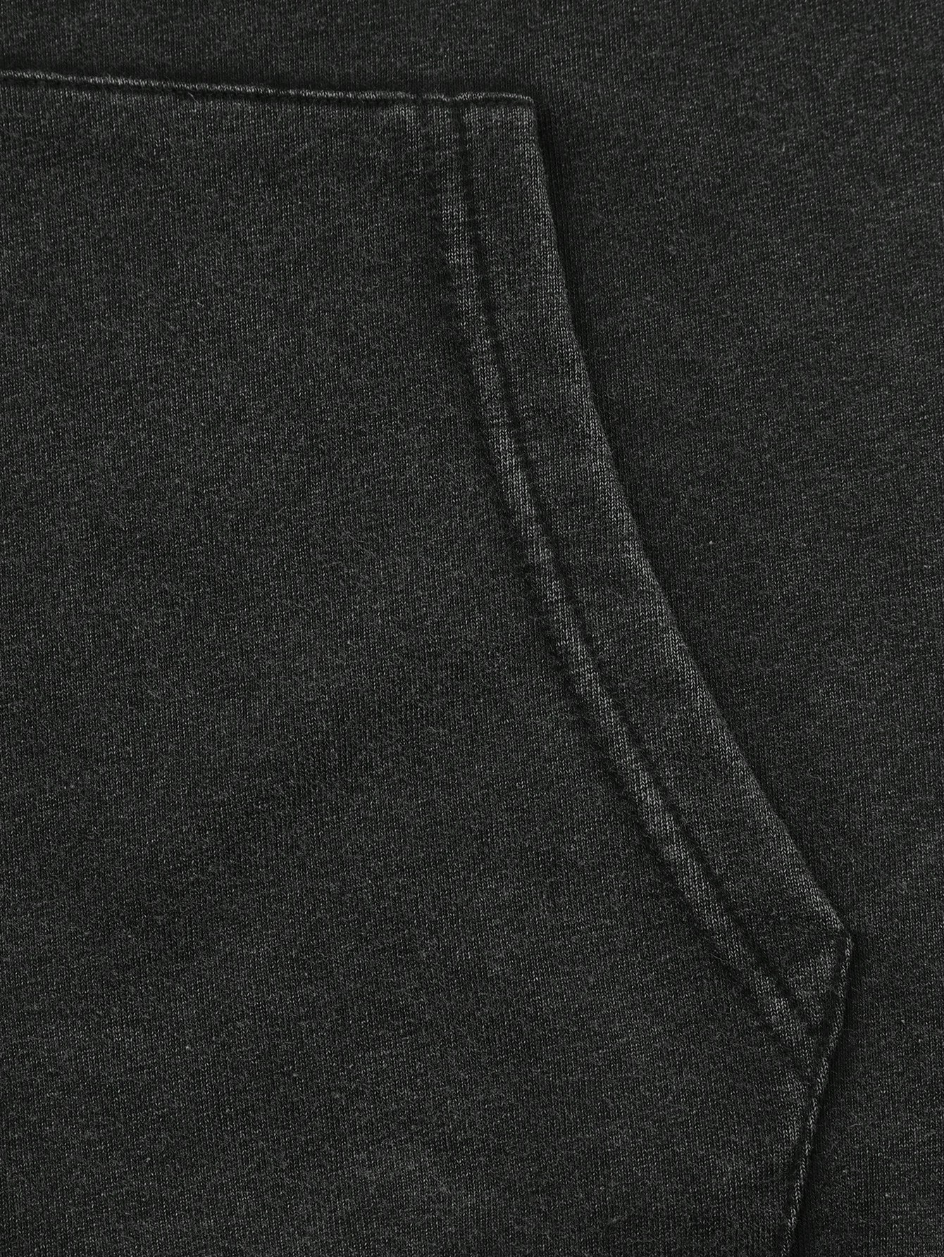 Street Life Men Casual Printed Letter & Number Zip-Up Hoodie