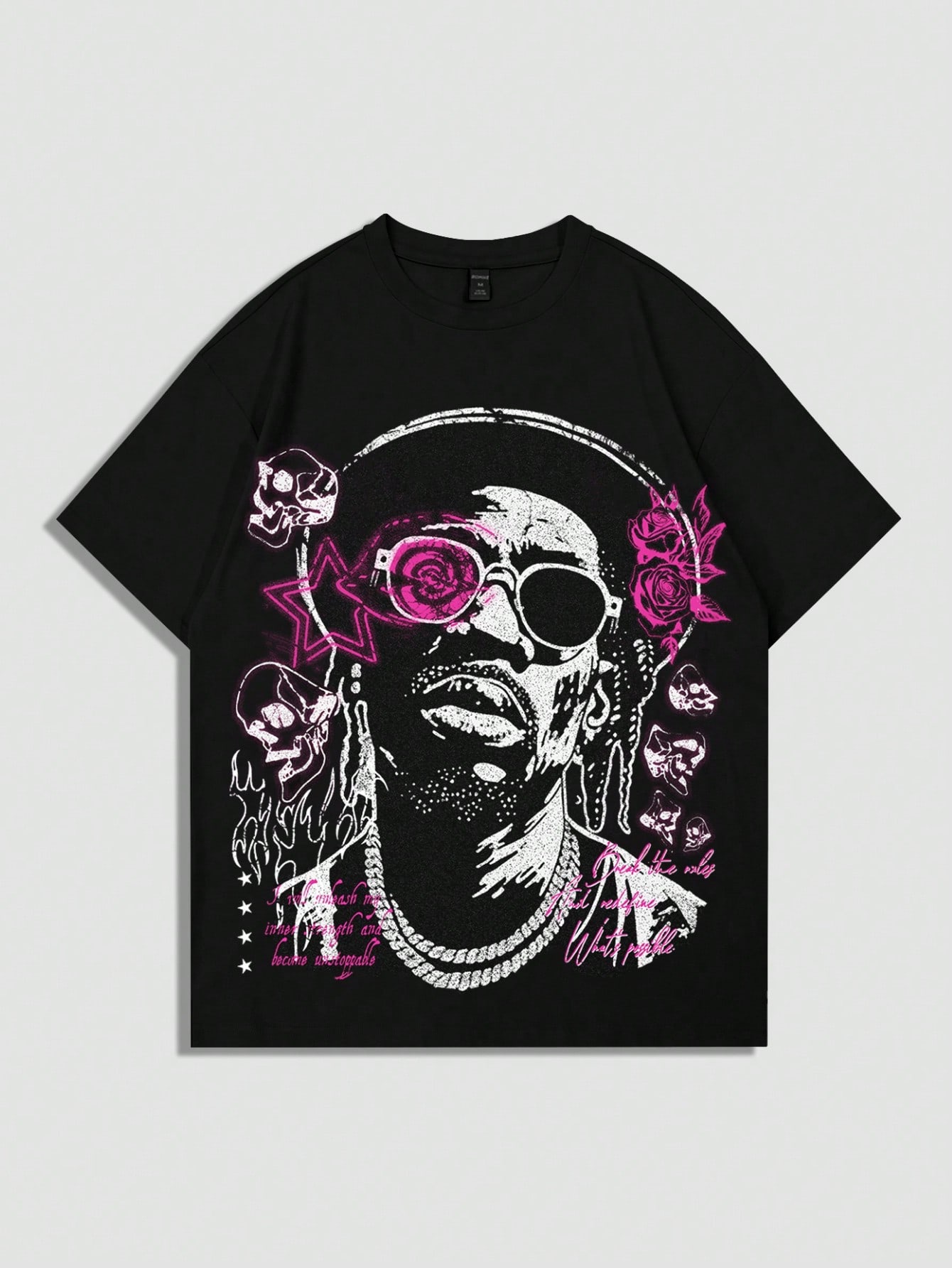 Street Life Men's Graphic Print Crew Neck Short Sleeve T-Shirt