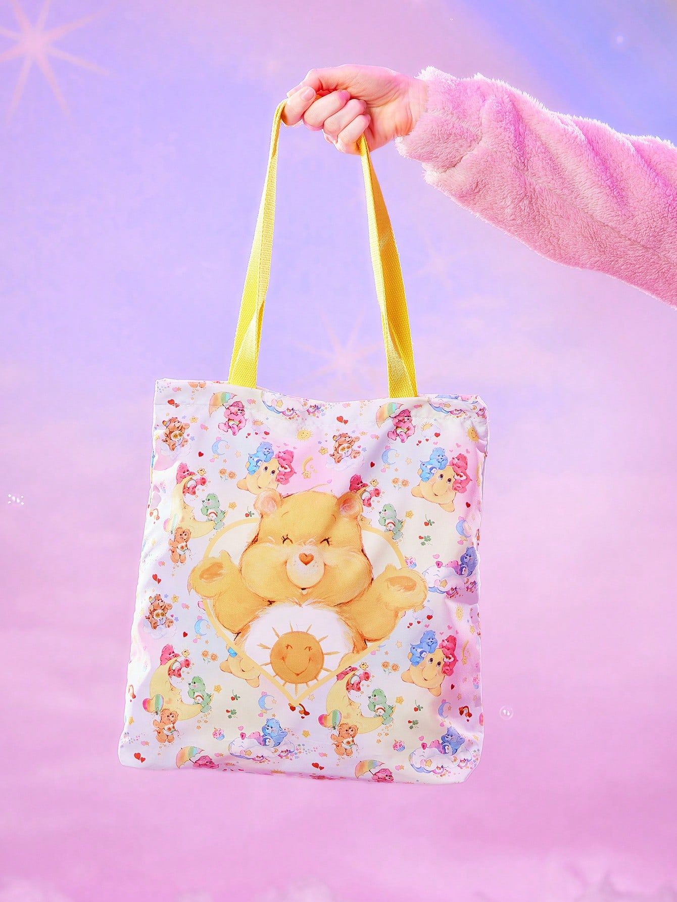 ROMWE X Care Bears Cartoon Bear Printed Tote Bag For Women