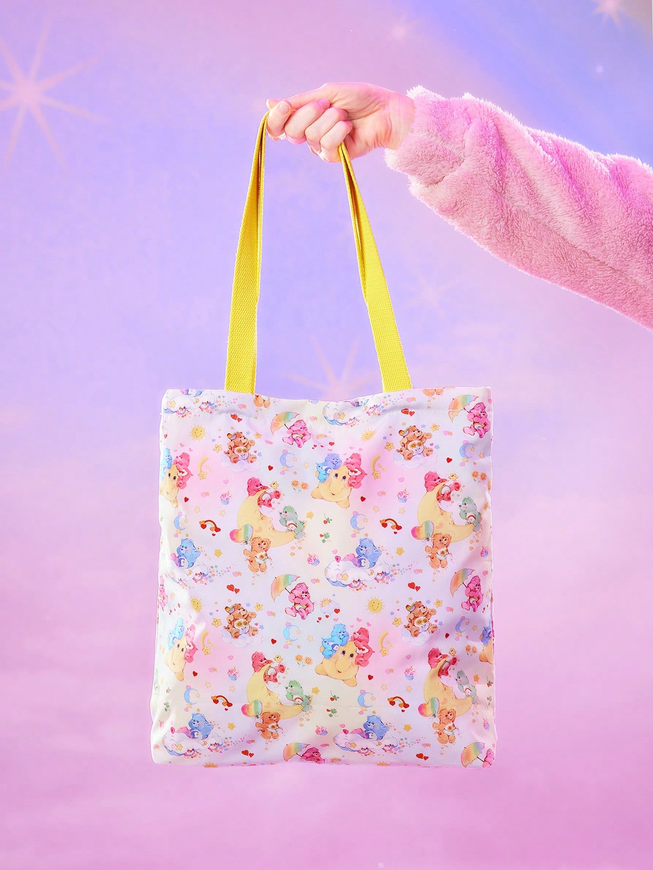 ROMWE X Care Bears Cartoon Bear Printed Tote Bag For Women