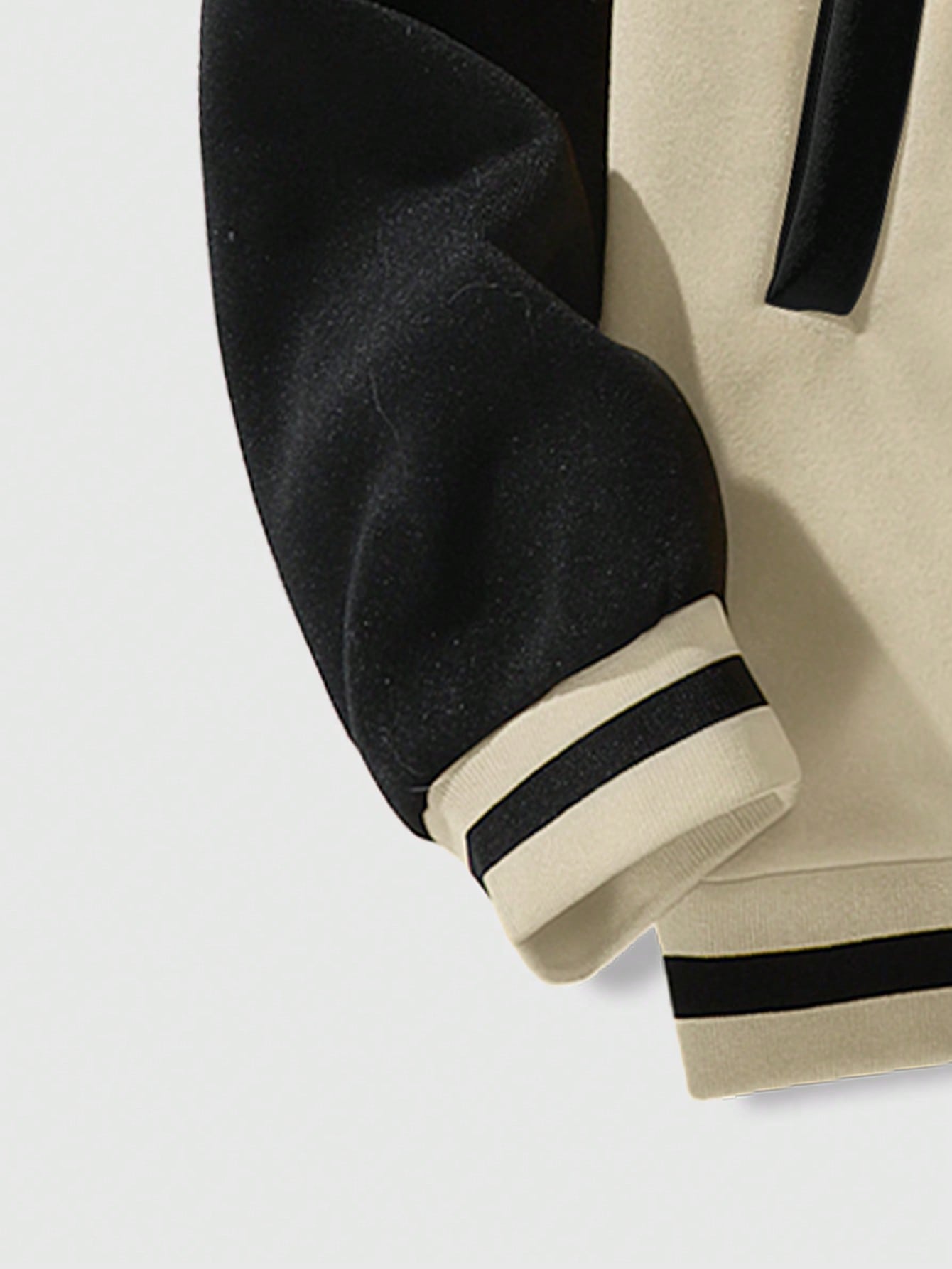 Anime Men Casual Outfit Baseball Jacket With Contrast Color Figure And Letter Print, Suitable For Autumn Outdoor