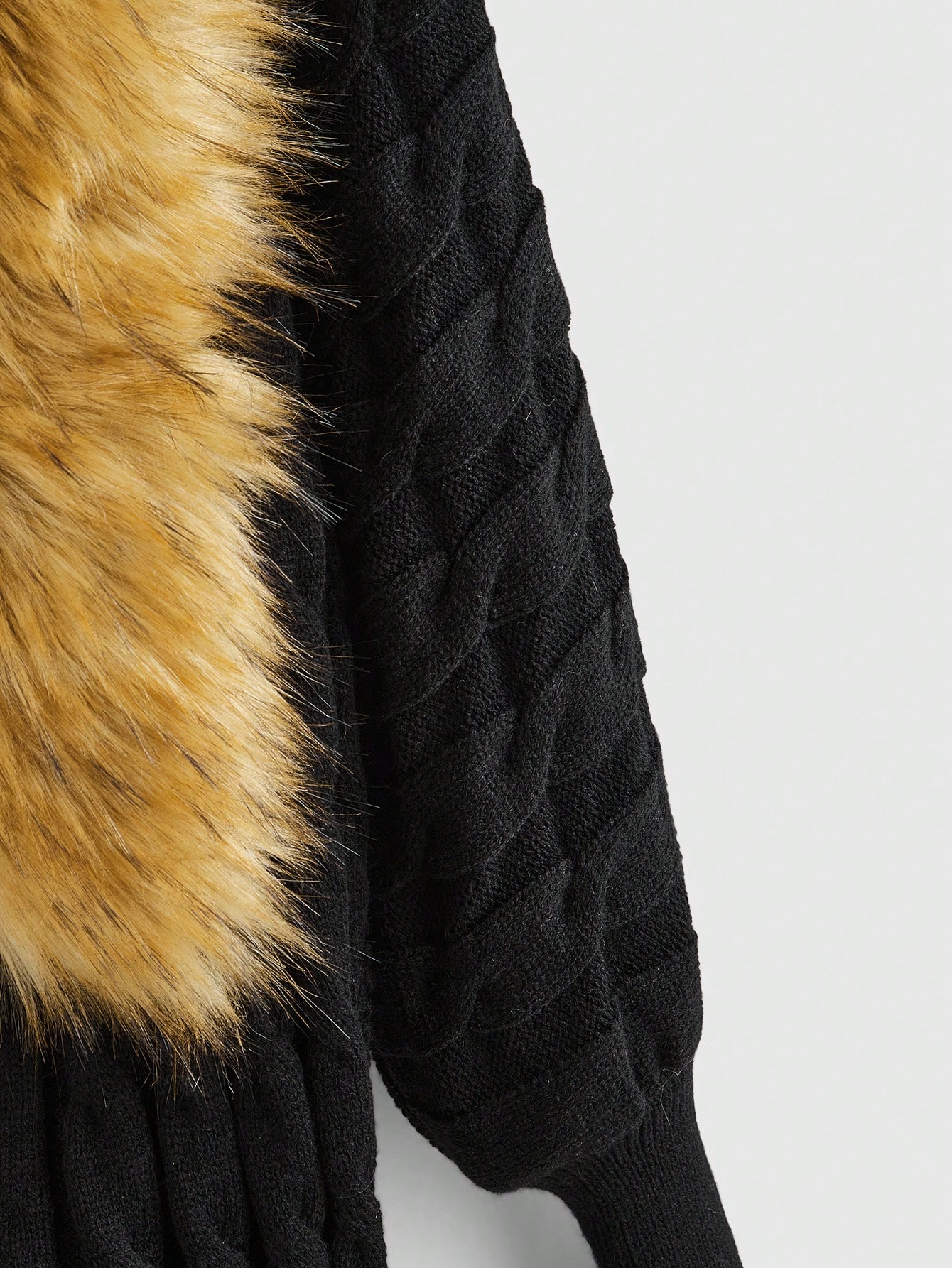 Fairycore Vintage Trendy Y2K Fuzzy Collar Cardigann