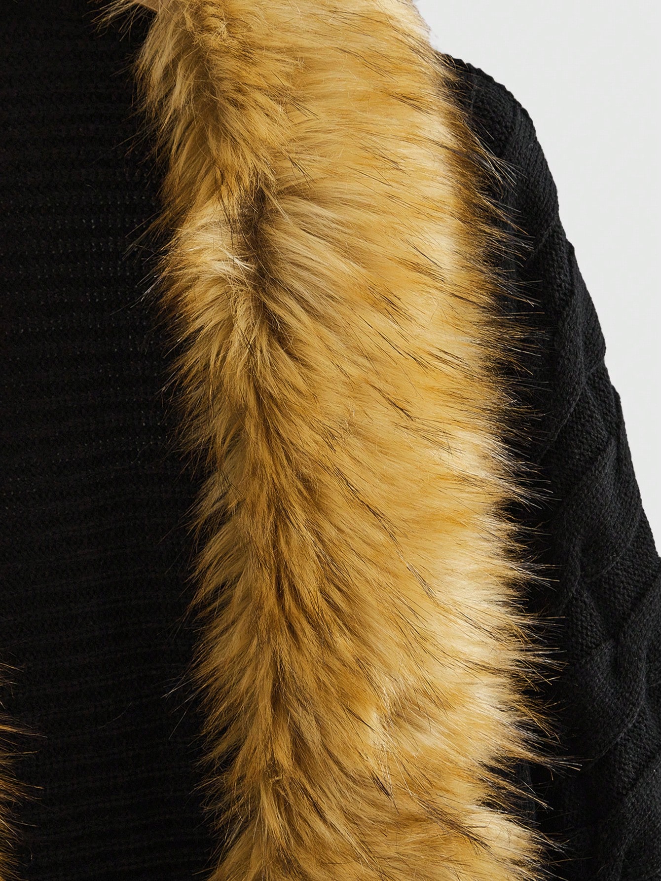 Fairycore Vintage Trendy Y2K Fuzzy Collar Cardigann