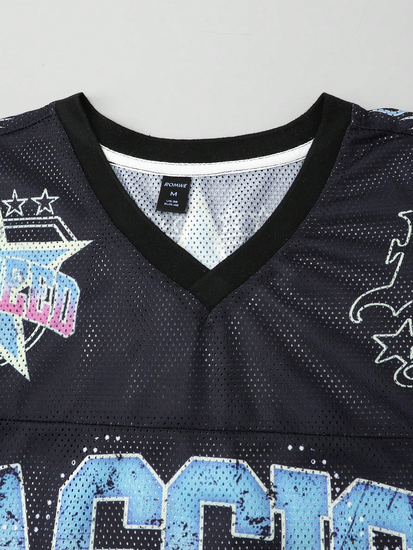 Street Life Men's Basketball Jersey T-Shirt, Sports Mesh Fabric Blocking, Street Style