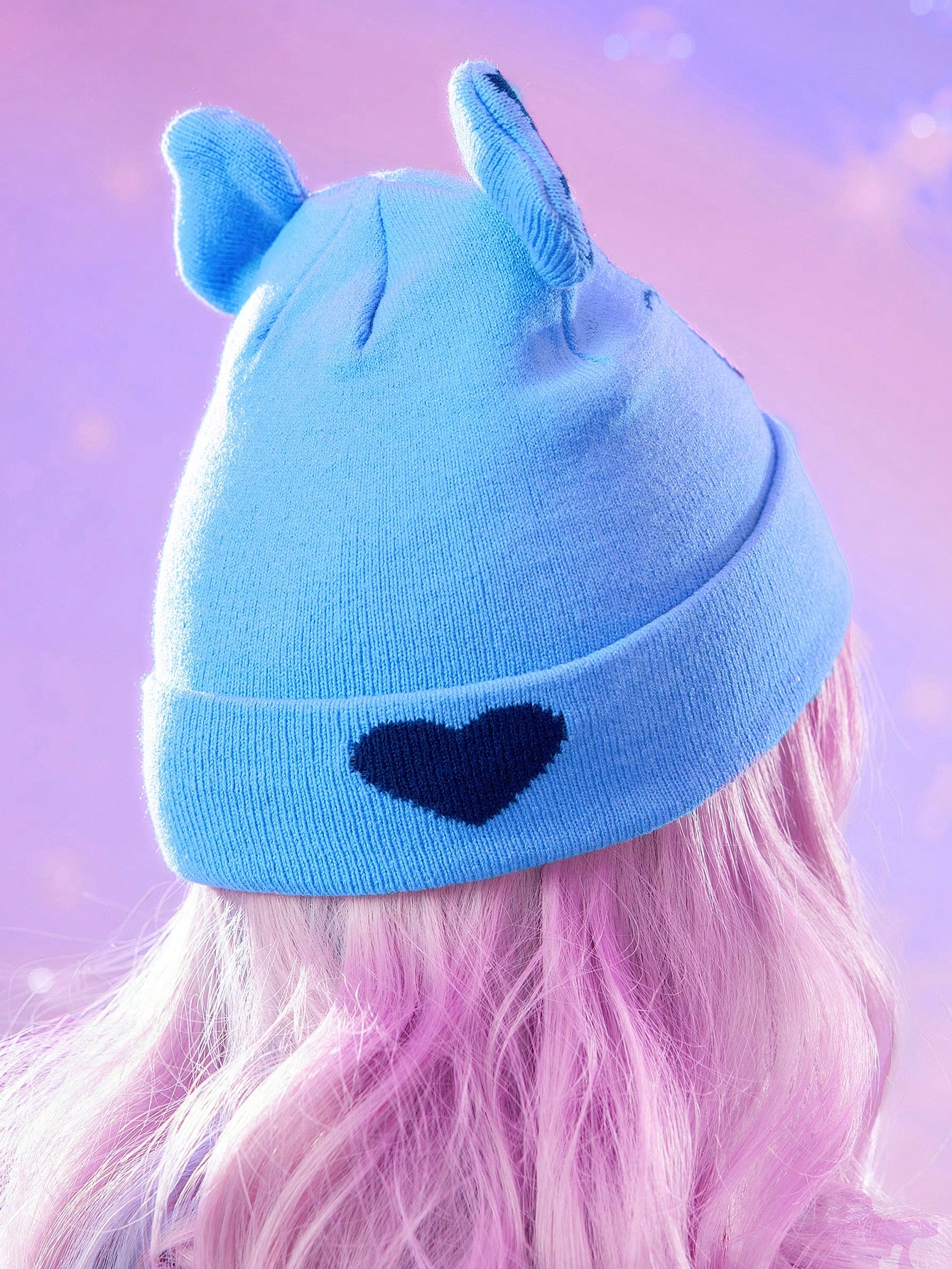 ROMWE X Care Bears Cute Cartoon Bear Warm Knit Beanie Hat For Women , Winter