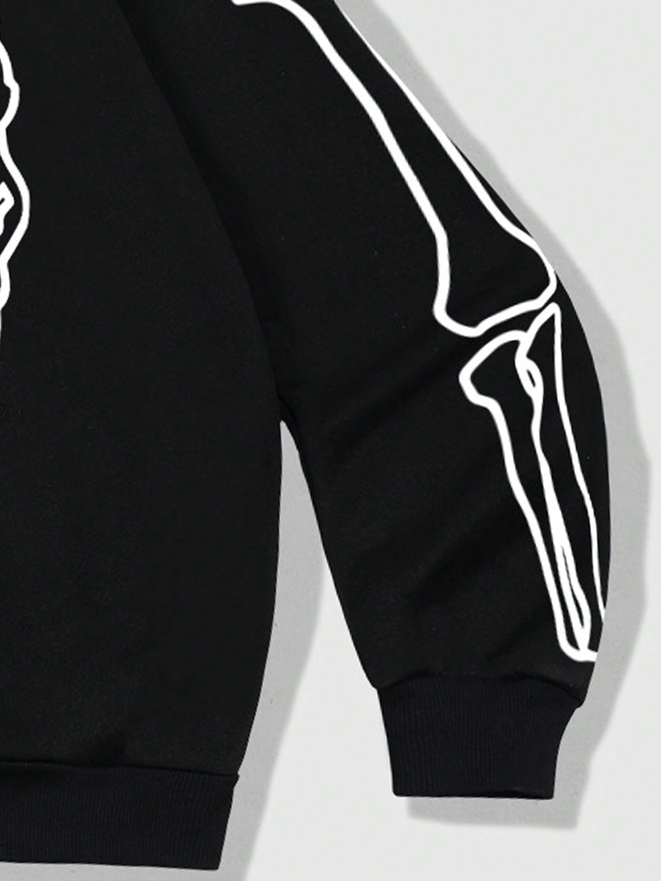 Street Life Men Casual Street Trendy Cartoon & Skeleton Print Two Tone Zip Up Hoodie Sweatshirt, Warm Thermal Lined For Autumn/Winter