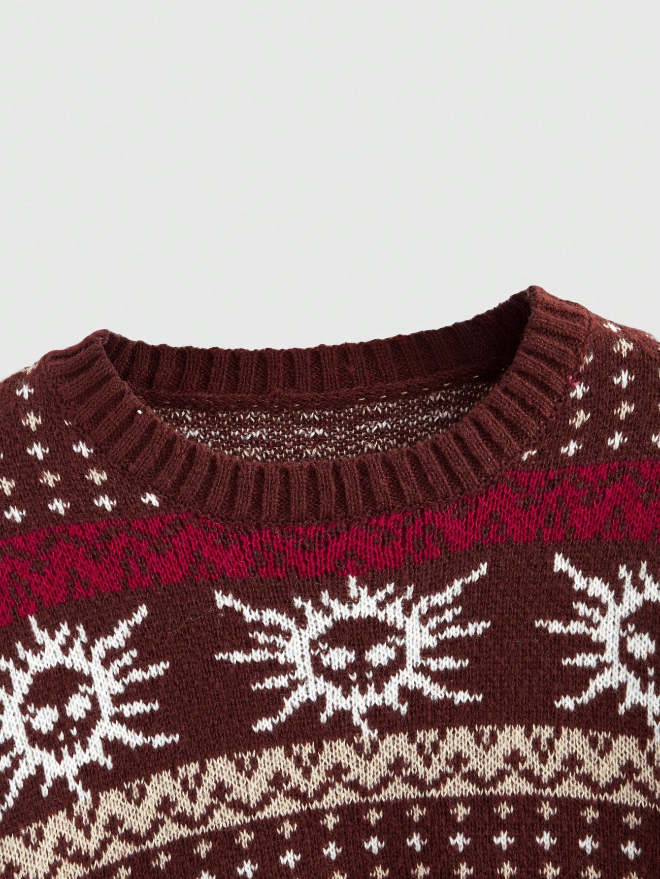 Fairycore Women Vintage Skeleton Jacquard Knit Crew Neck Long Sleeve Sweater, Autumn/Winter