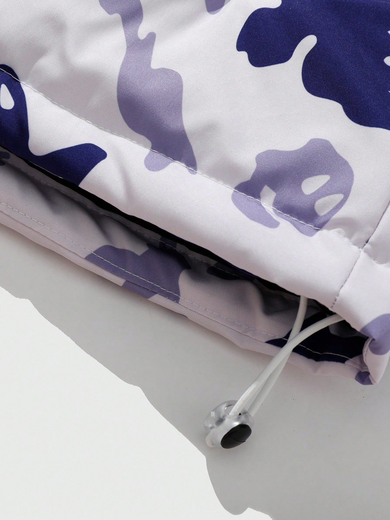 Grunge Punk Men's Winter Letter & Ghost Print Drop Shoulder Hooded Padded Coat