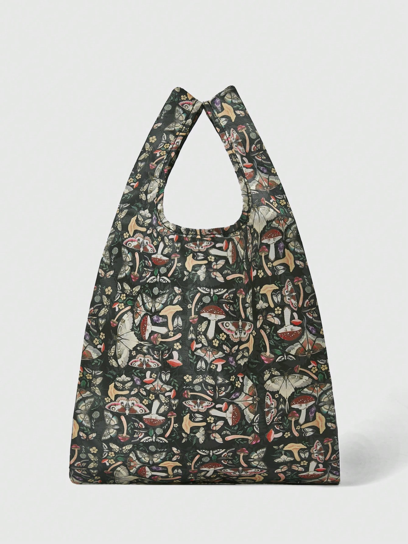 Fairycore Pastoral Style Fairy Butterfly Print Foldable Large Capacity Handbag For Women