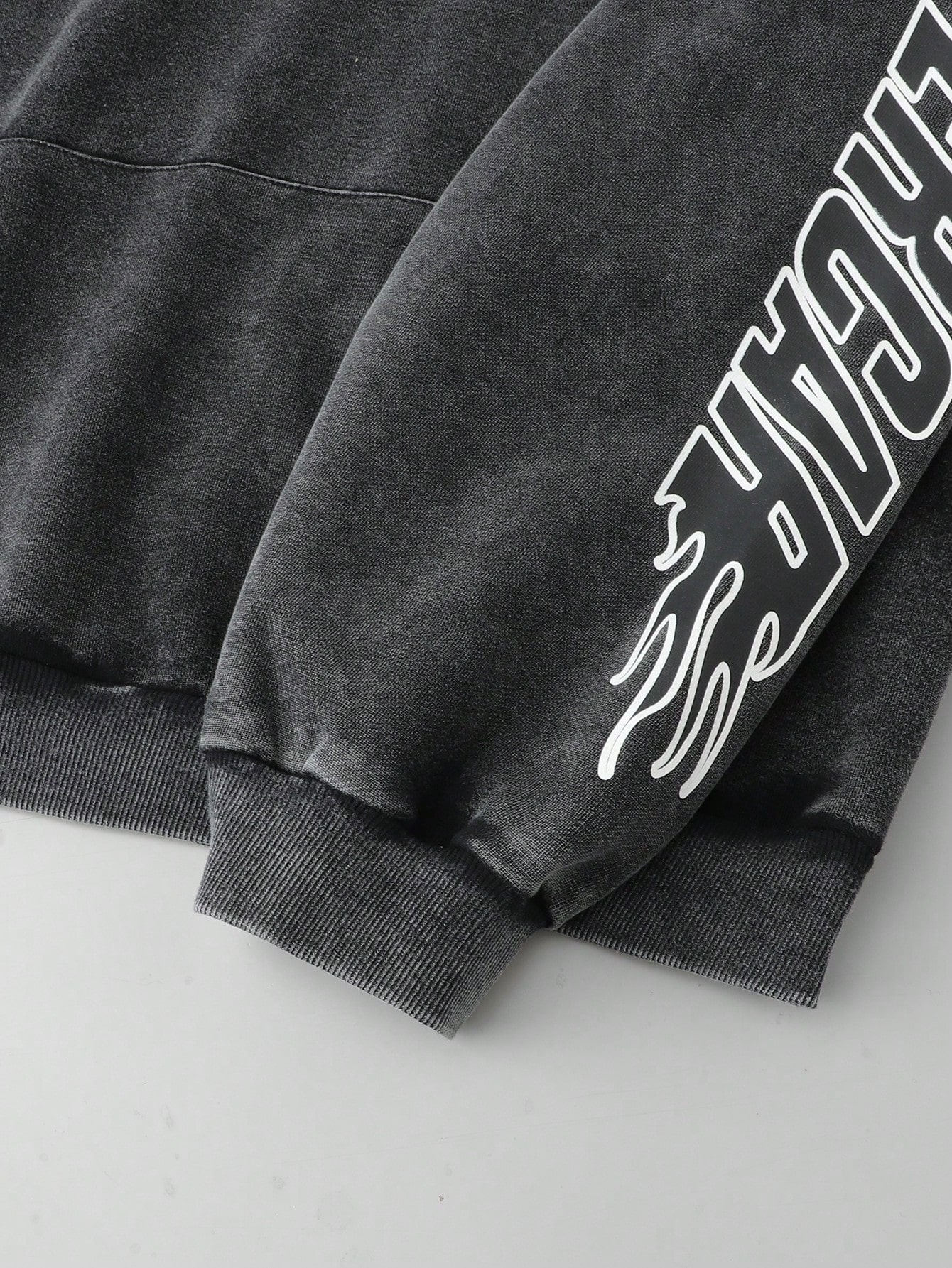 Street Life Men's Casual Racing Letter & Car Print Long Sleeve Hoodie Sweatshirt, Autumn
