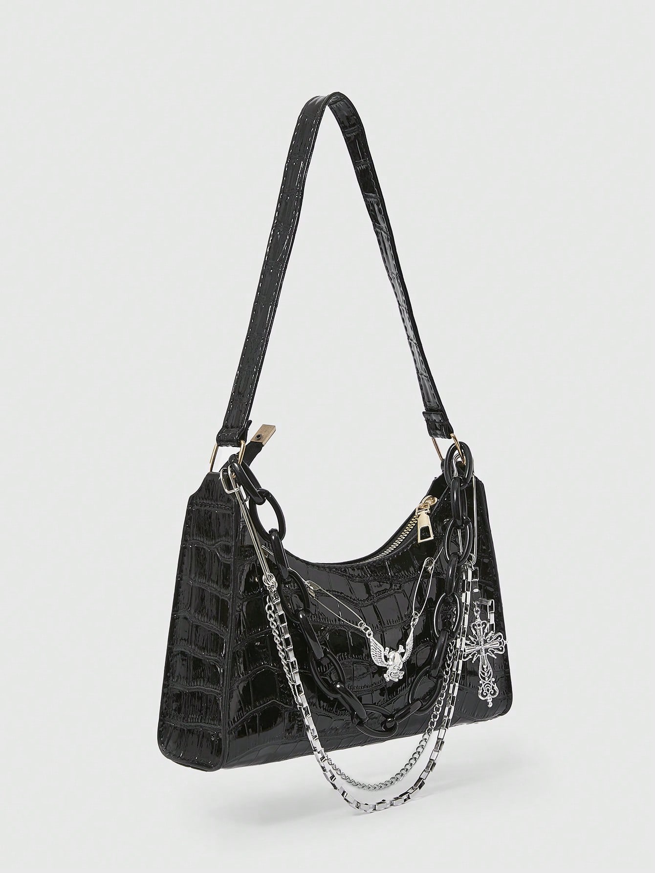 Goth Women's Casual One Shoulder Bag, Daily Use Organizer