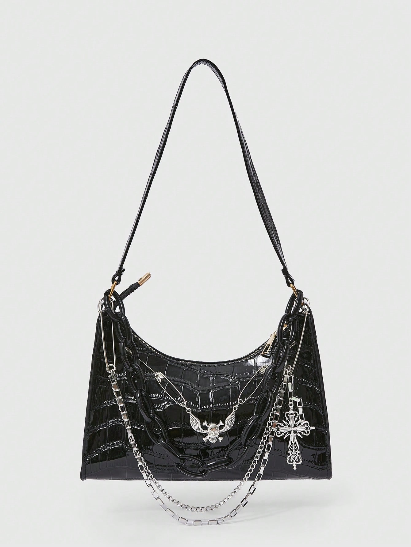 Goth Women's Casual One Shoulder Bag, Daily Use Organizer