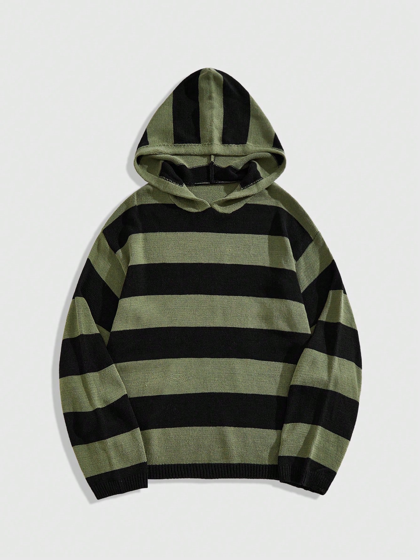 Street Life Men's Striped Long Sleeve Casual Loose Hoodie Sweater For Autumn & Winter
